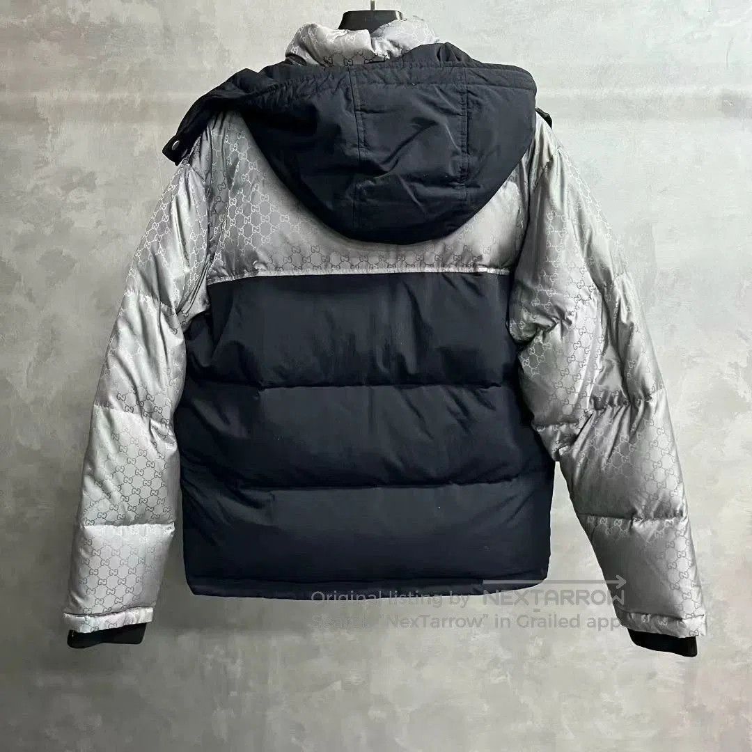 Gucci gucci silver logo puffer jacket size 52. Size US L / EU 52-54 / 3 - 2 Thumbnail