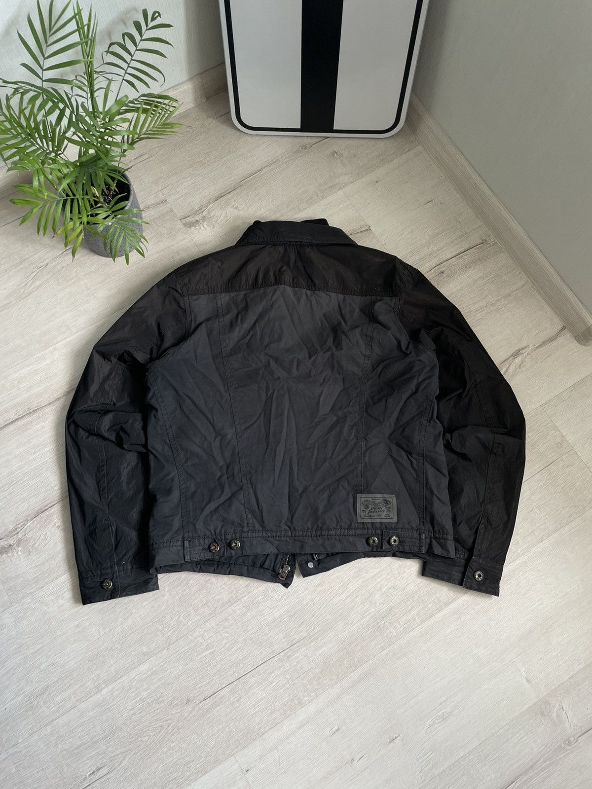 Vintage Diesel Industry Jacket Nylon Y2k Cyber Streetwear