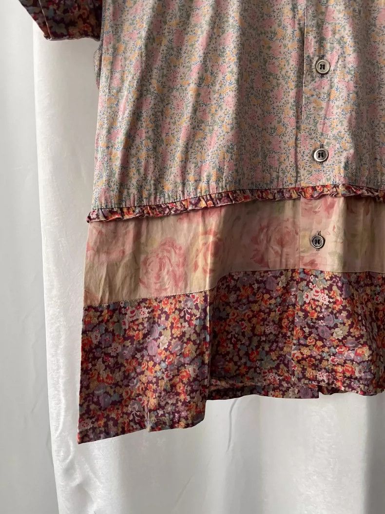 Comme des Garcons Comme des Garçons Medieval Floral Print Crew Neck Shirt Size ONE SIZE - 4 Thumbnail