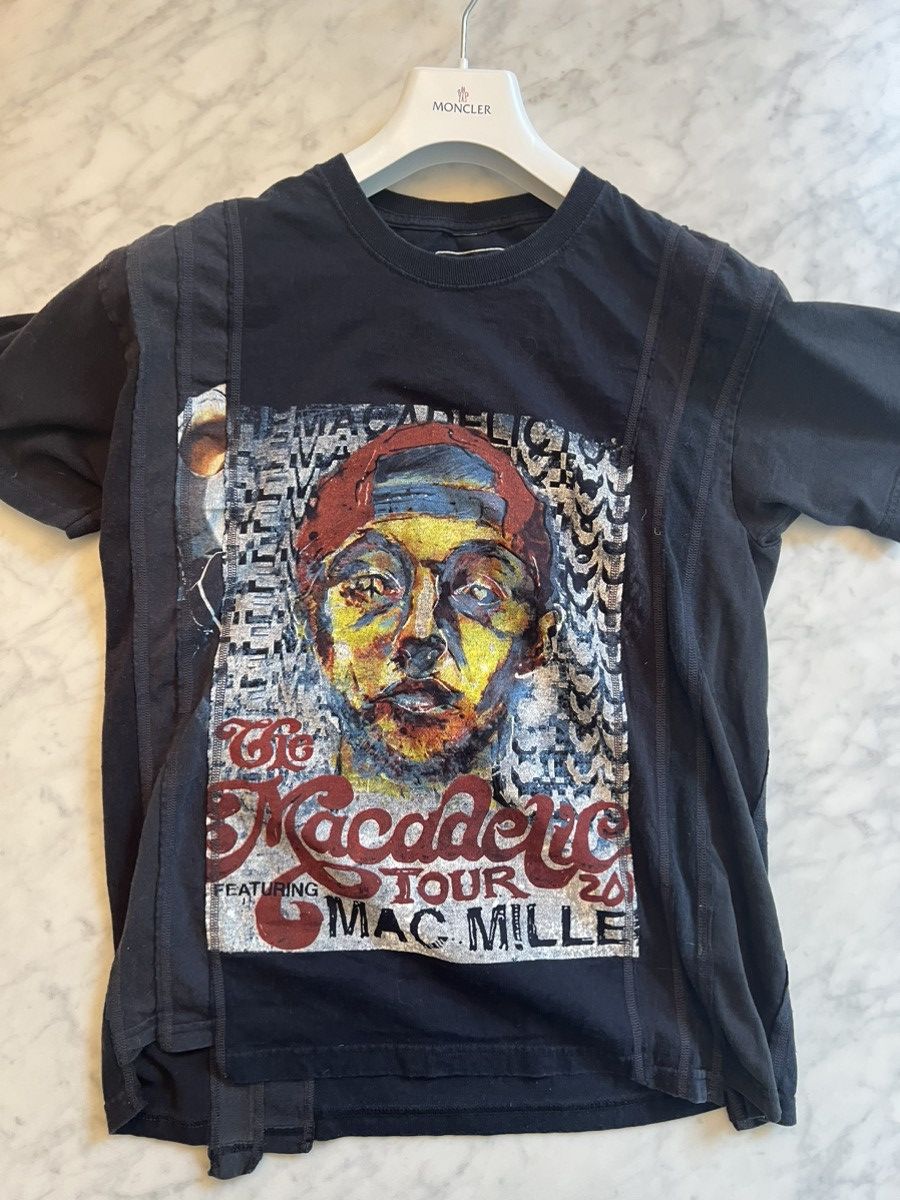 Image of Needles x Vintage 7 Layer Rebuild 2012 Mac Miller Tour in Black, Men's (Size Small)