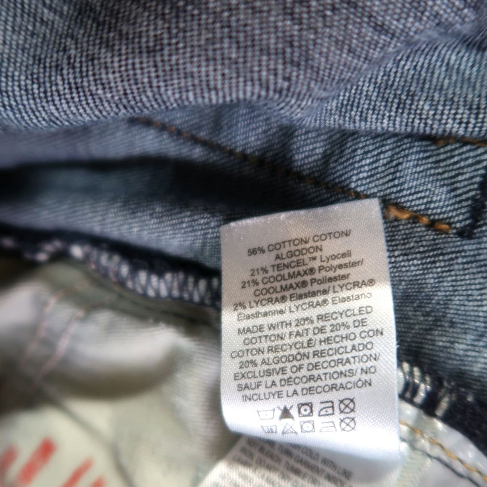 Lucky Brand Lucky Brand 110 Slim Straight Jeans Men's 31x30 Blue Denim Stretch Size US 31 - 7 Thumbnail