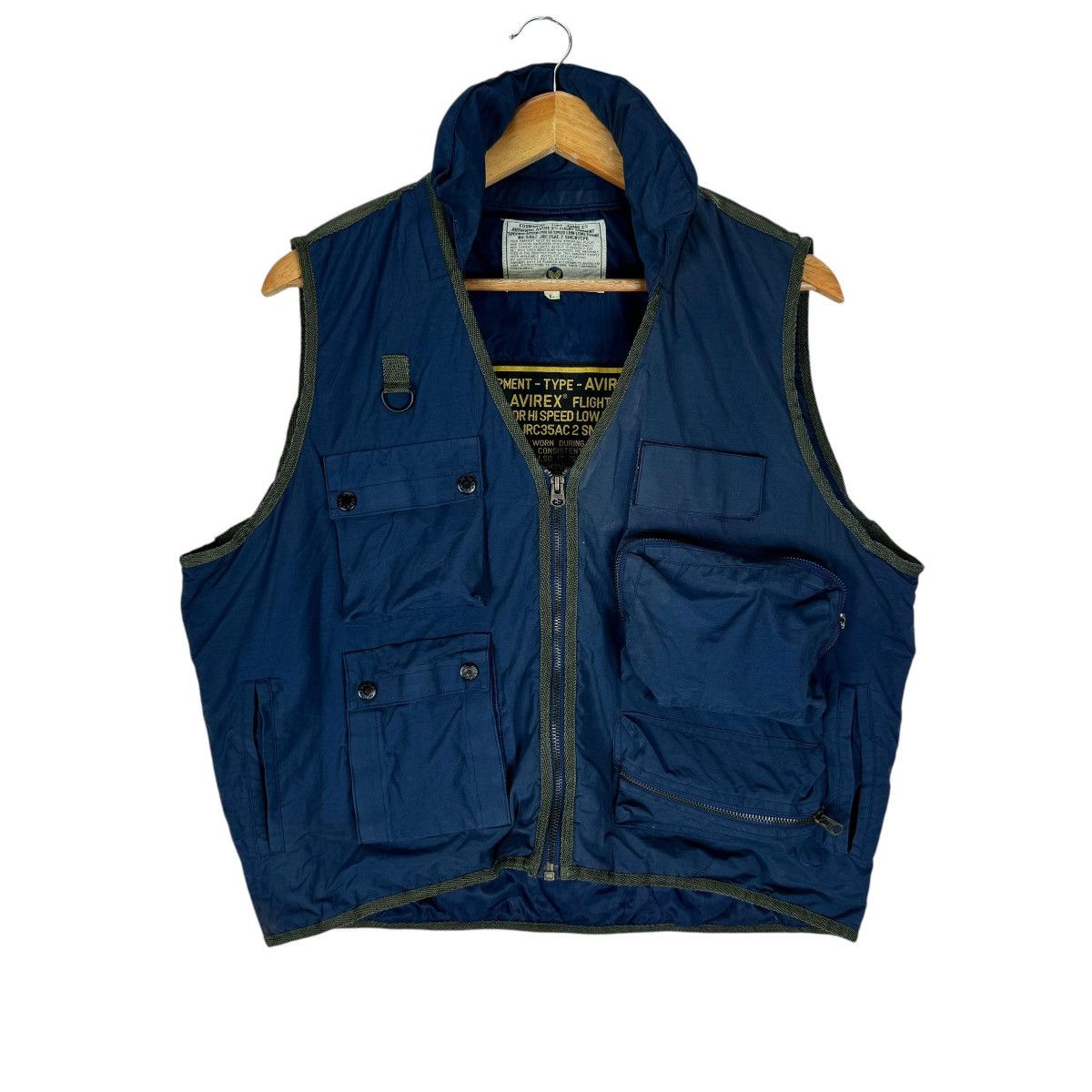Avirex ☀️AVIREX USN MULTI POCKET TACTICAL HOODIE ISSUE VEST Size US L / EU 52-54 / 3 - 2 Thumbnail