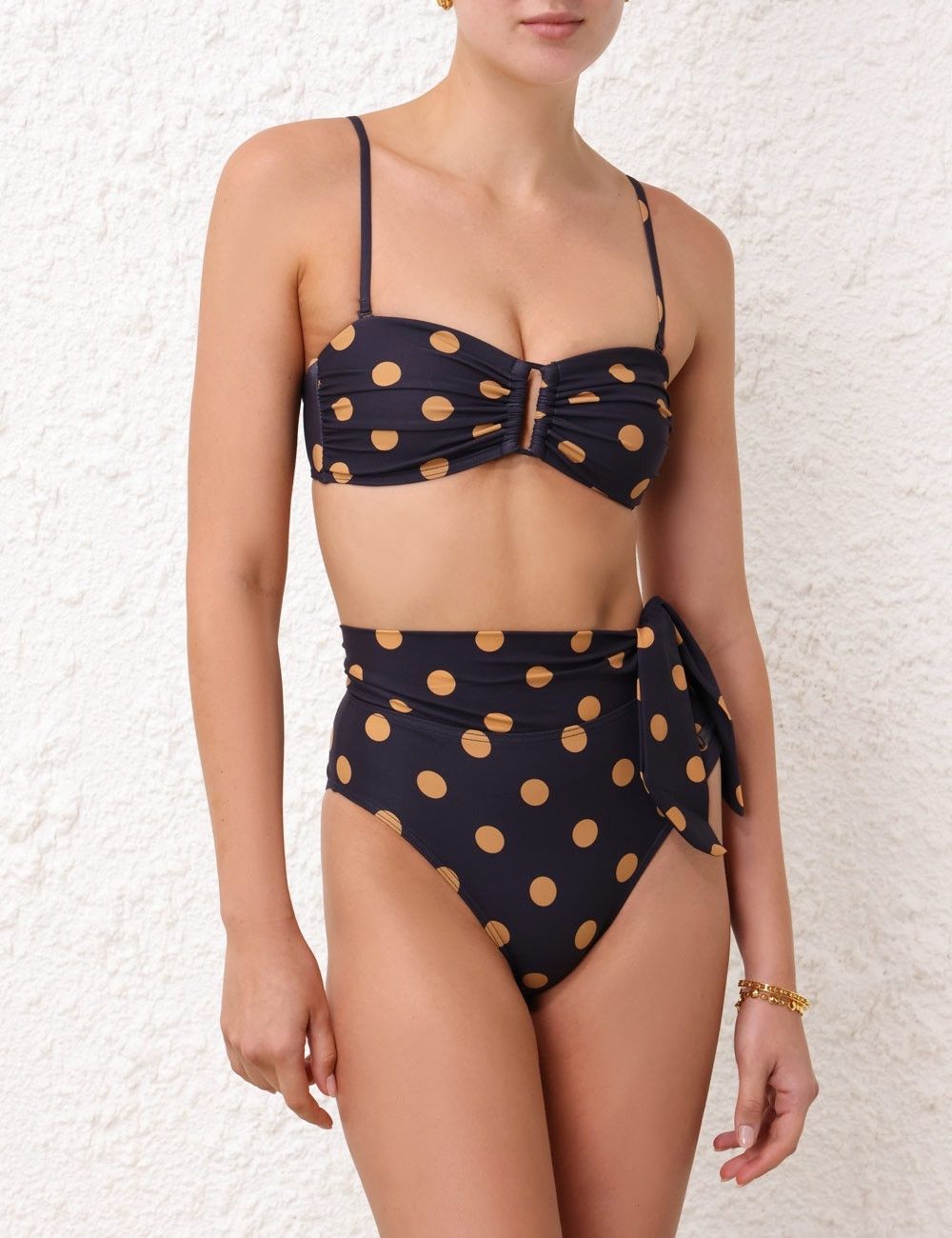 Zimmermann oc11z0725 Size: 3 / Knotted High-Rise Bikini Briefs Blue Size ONE SIZE - 2 Thumbnail