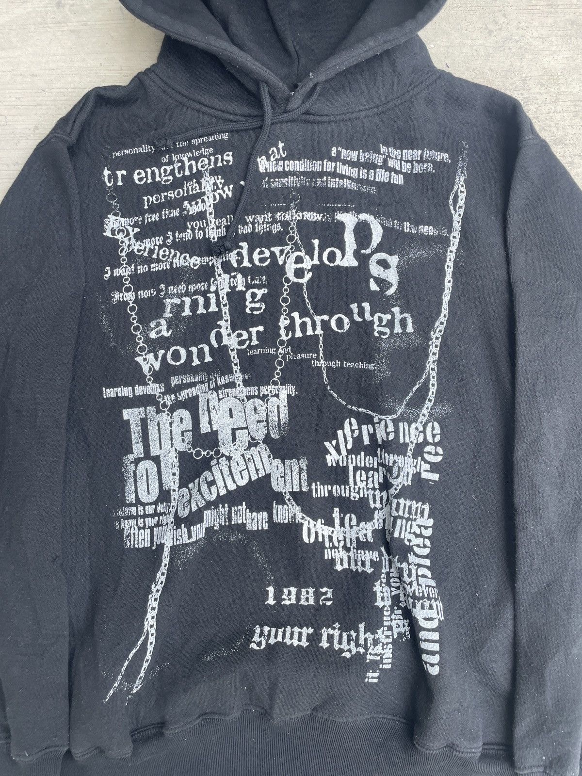 Japanese Brand 2000s japanese beaumont carr poem hoodie archive punk vkei Size US M / EU 48-50 / 2 - 2 Thumbnail