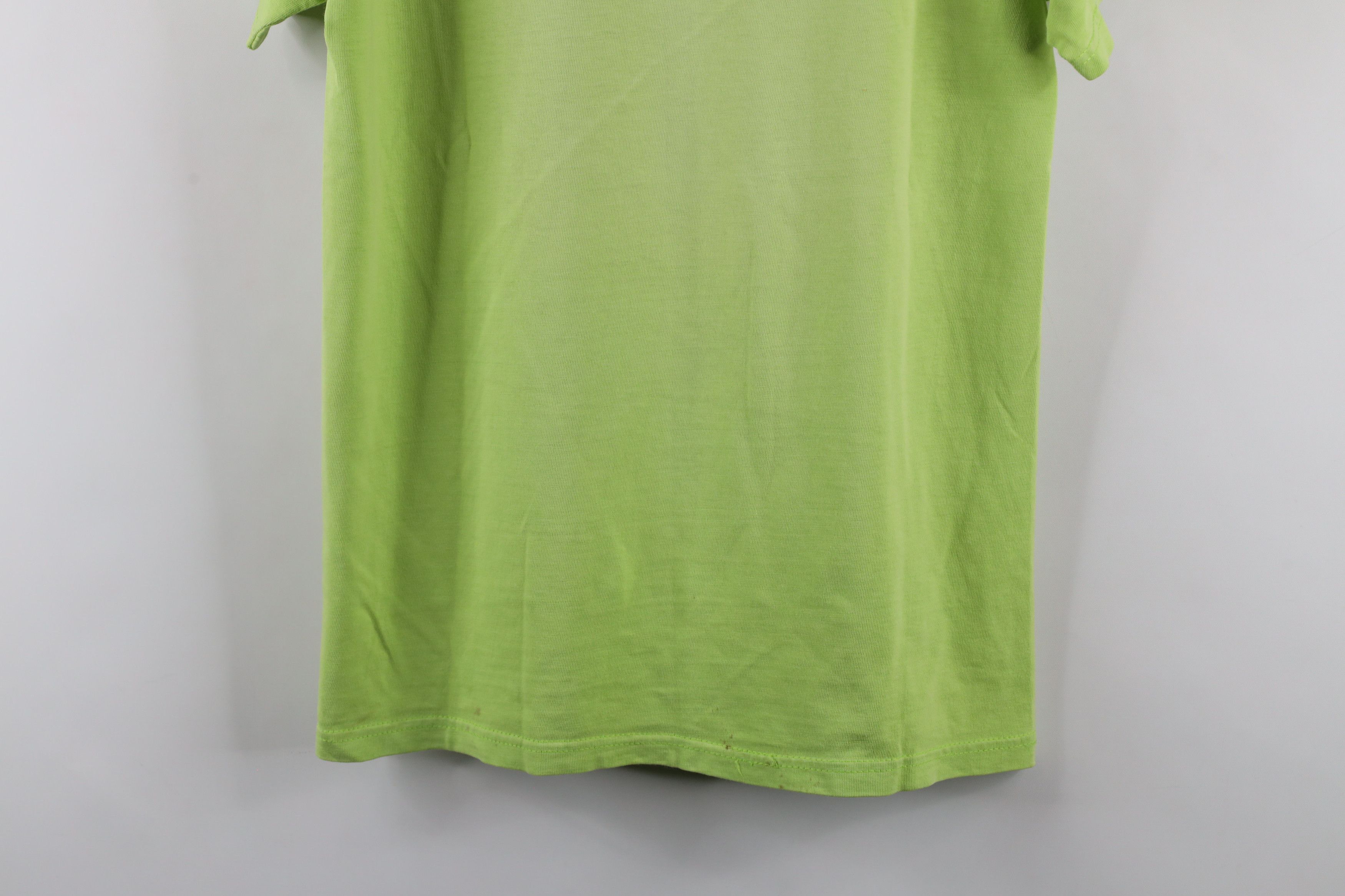 Hanes × Vintage Vintage 90s Hanes Beefy Short Sleeve T-Shirt Lime Green Size US S / EU 44-46 / 1 - 9 Thumbnail