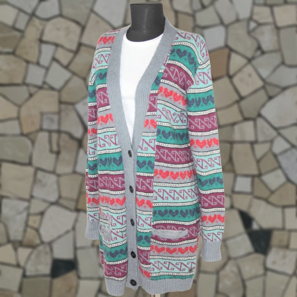 Tiger of Sweden Tiger of Sweden Cardigan Jumper Womens M Multicoloured Mohair V-Neck Size M / US 6-8 / IT 42-44 - 1 Thumbnail