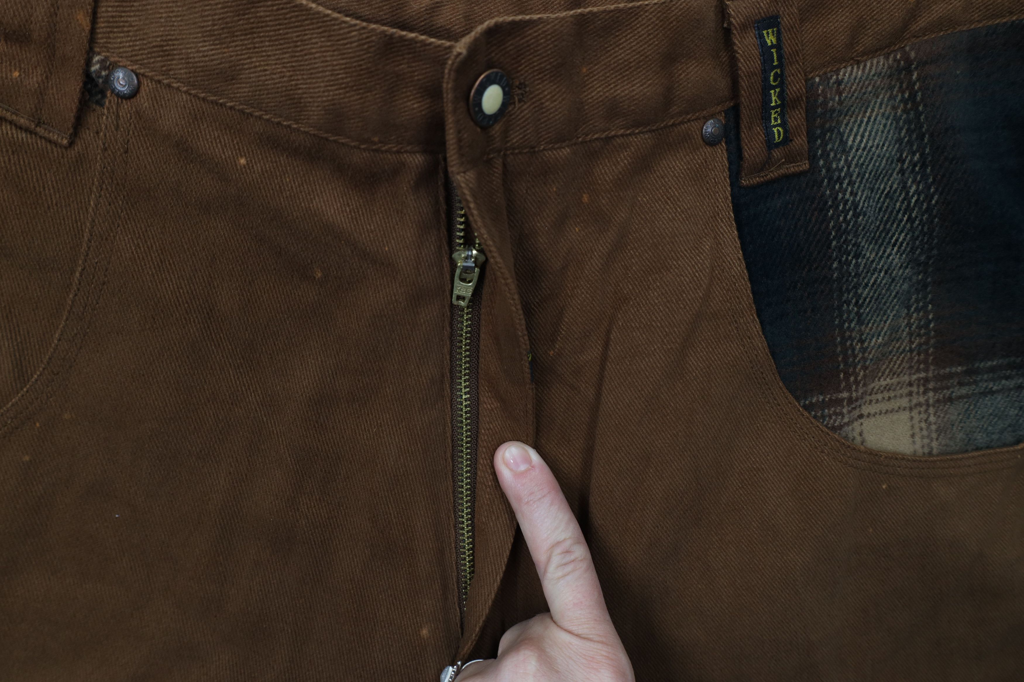 Vintage Deadstock Vintage 90s Streetwear Skateboard Jeans Brown Size US 36 / EU 52 - 8 Thumbnail