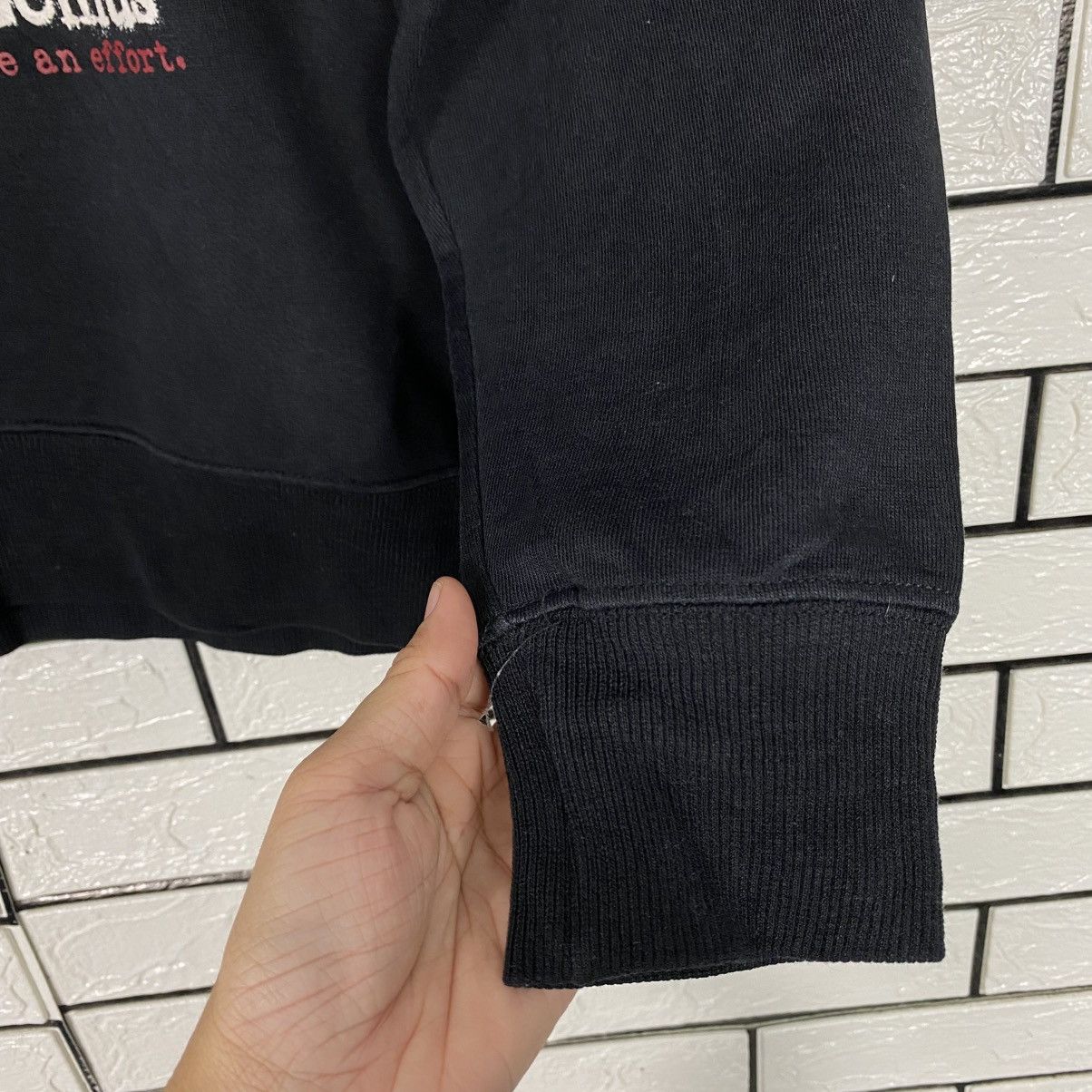 Japanese Brand Punk Design Biker Sweatshirt Black Edge Big Logo Size US M / EU 48-50 / 2 - 12 Thumbnail