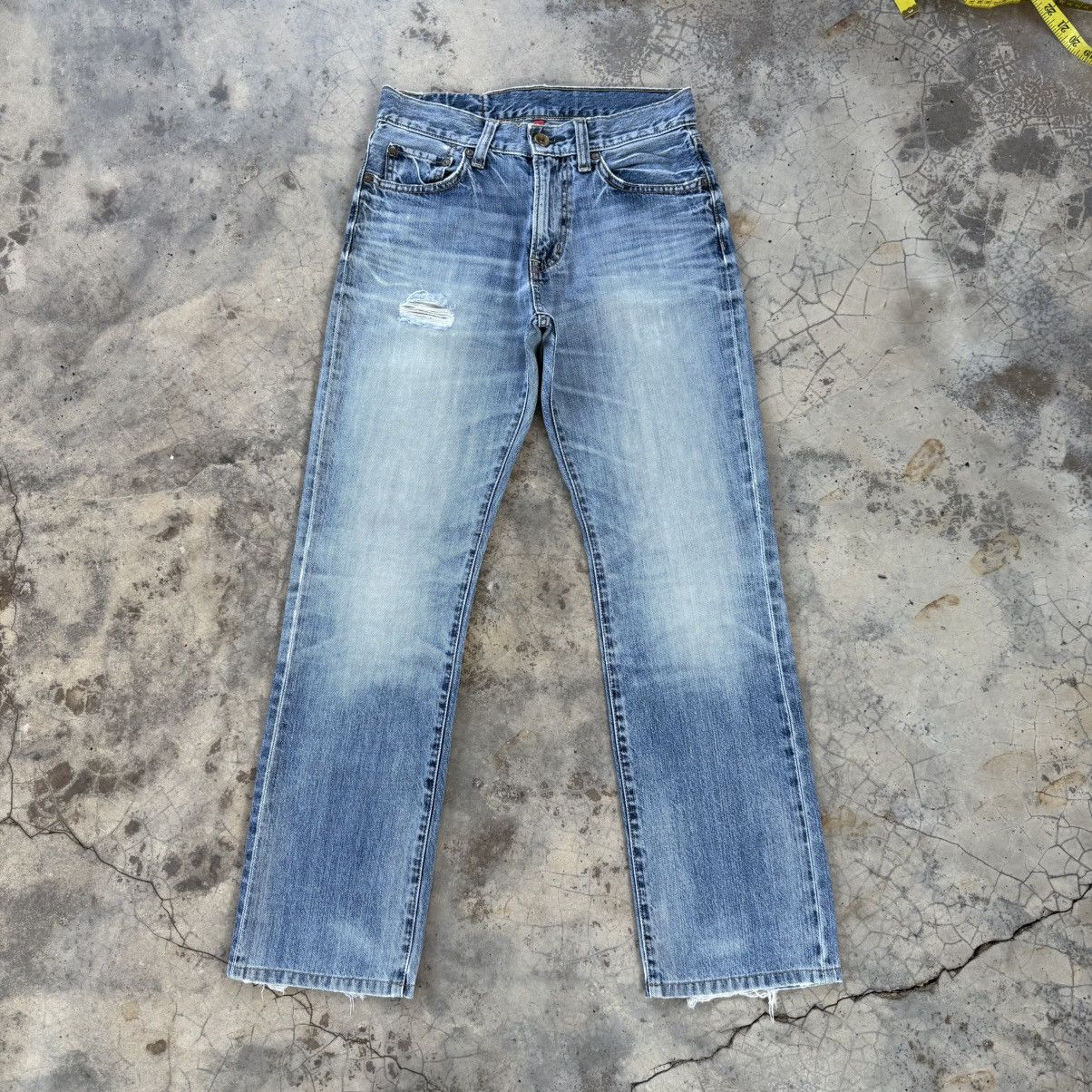 Japanese Brand W30 VINTAGE JAPANESE MUD WASH FADED RIPPED JEAN DENIM PANTS Size US 30 / EU 46 - 2 Thumbnail
