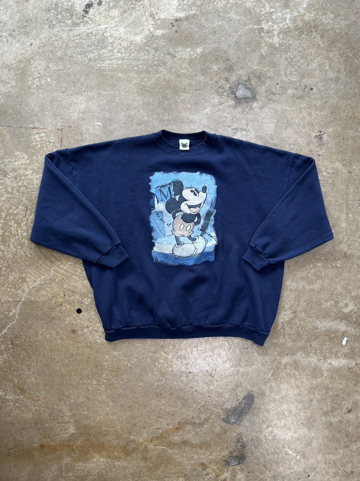 Disney Vintage 90s Disney Mickey Mouse Imagination Crewneck XXXL Size US XXL / EU 58 / 5 - 2 Thumbnail