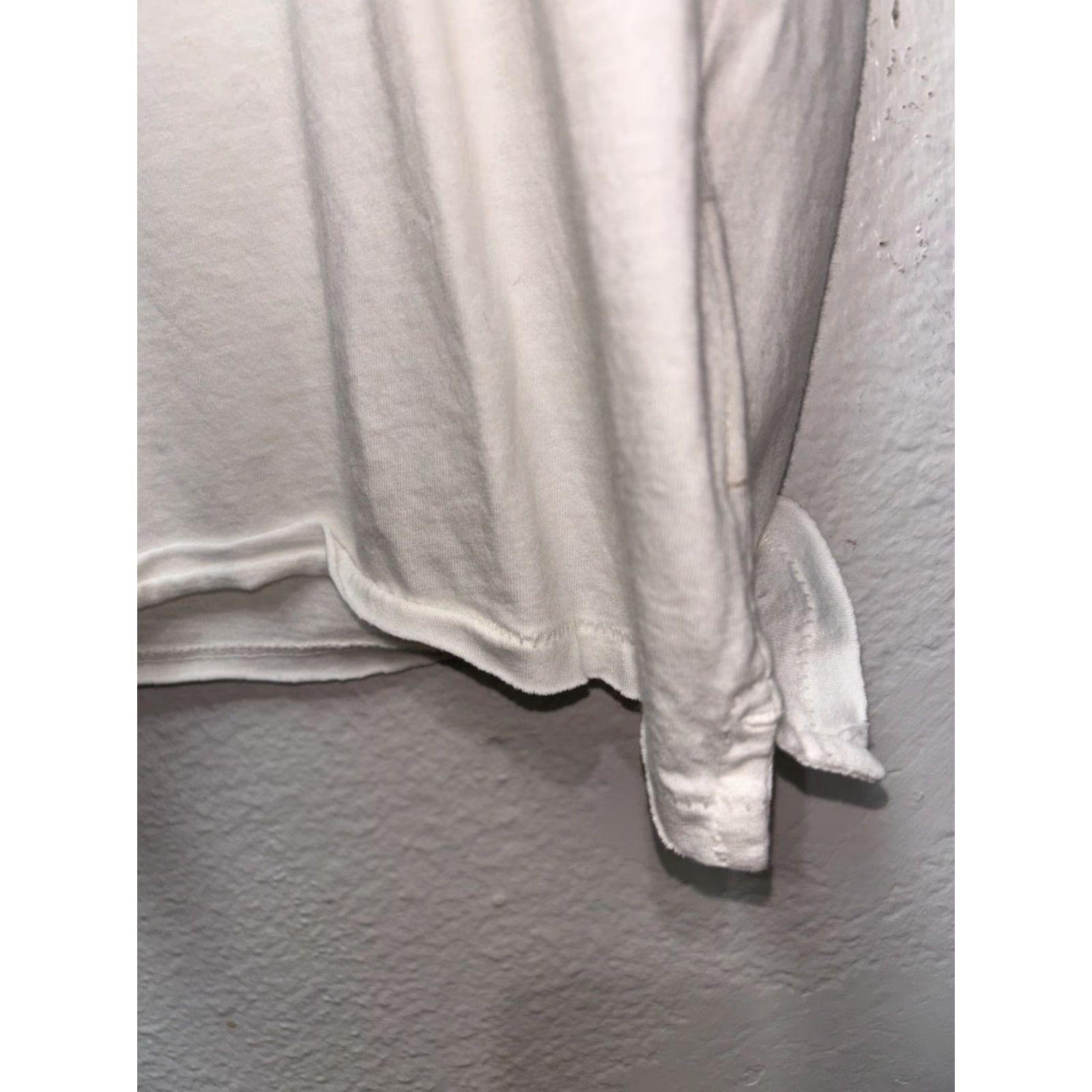 Rag & Bone rag & bone New York Miles Organic Cotton Pocket Tee Shirt Ivory L Crew Neck Short Sleeve Logo Pockets Men Size US L / EU 52-54 / 3 - 6 Thumbnail