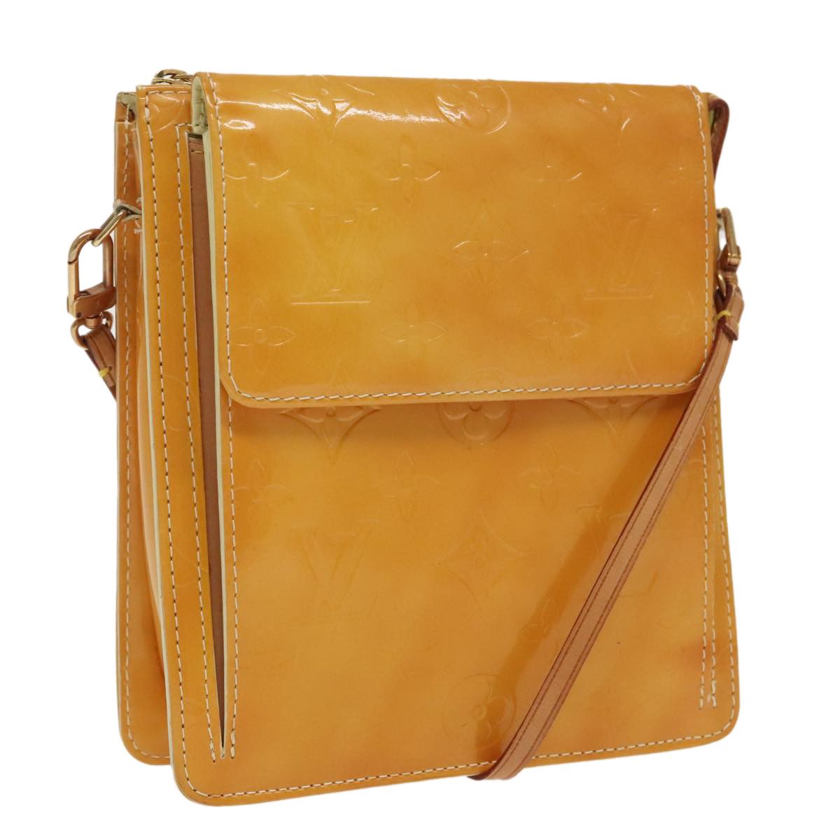 Louis Vuitton Mott Yellow Patent Leather Shoulder Bag (Pre-Owned) Size ONE SIZE - 1 Thumbnail