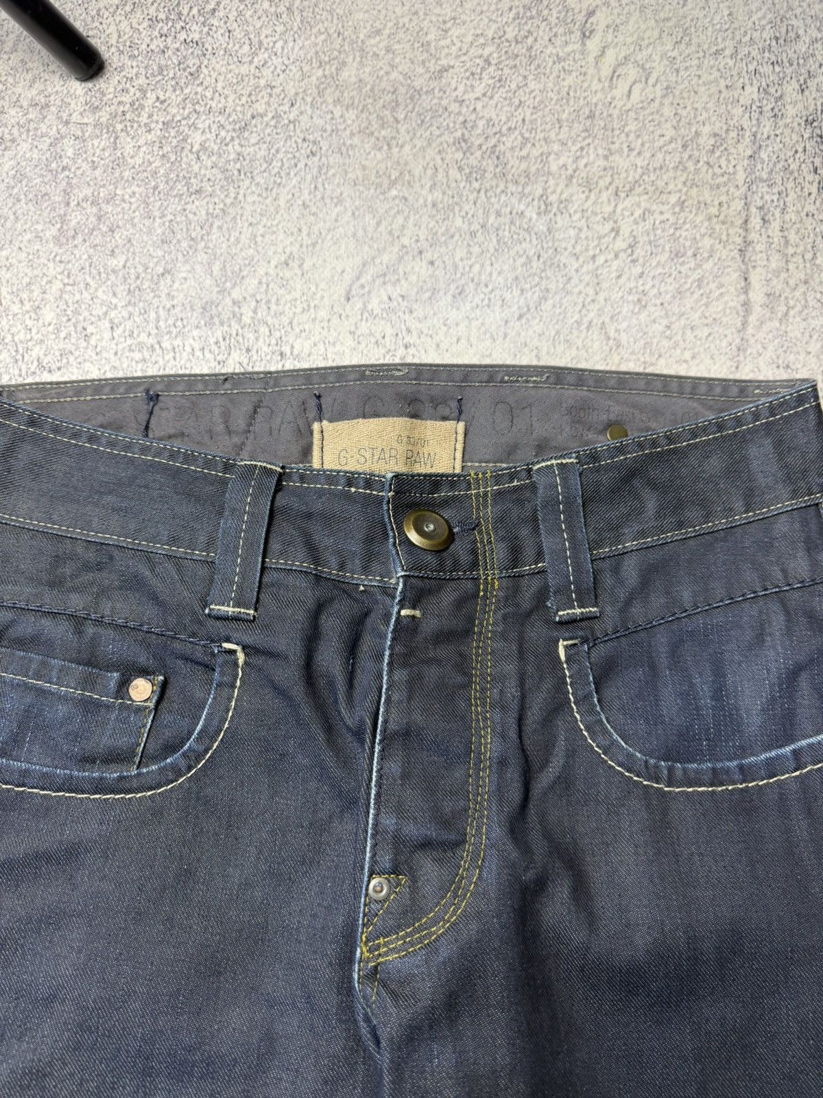 G-Star Vintage G Star Raw Denim Streetwear Jeans Japanese Y2K 30 Size US 31 - 10 Thumbnail