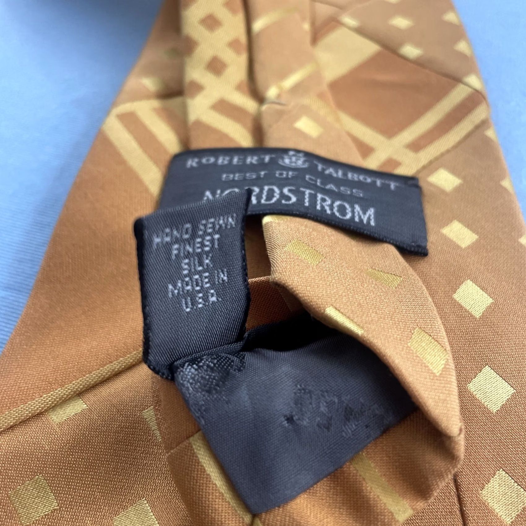 Robert Talbott VINTAGE Robert Talbott Tie Patchwork Men One Size Yellow Modern Mobster Western Retro Best of Class Nordstrom Size ONE SIZE - 7 Thumbnail