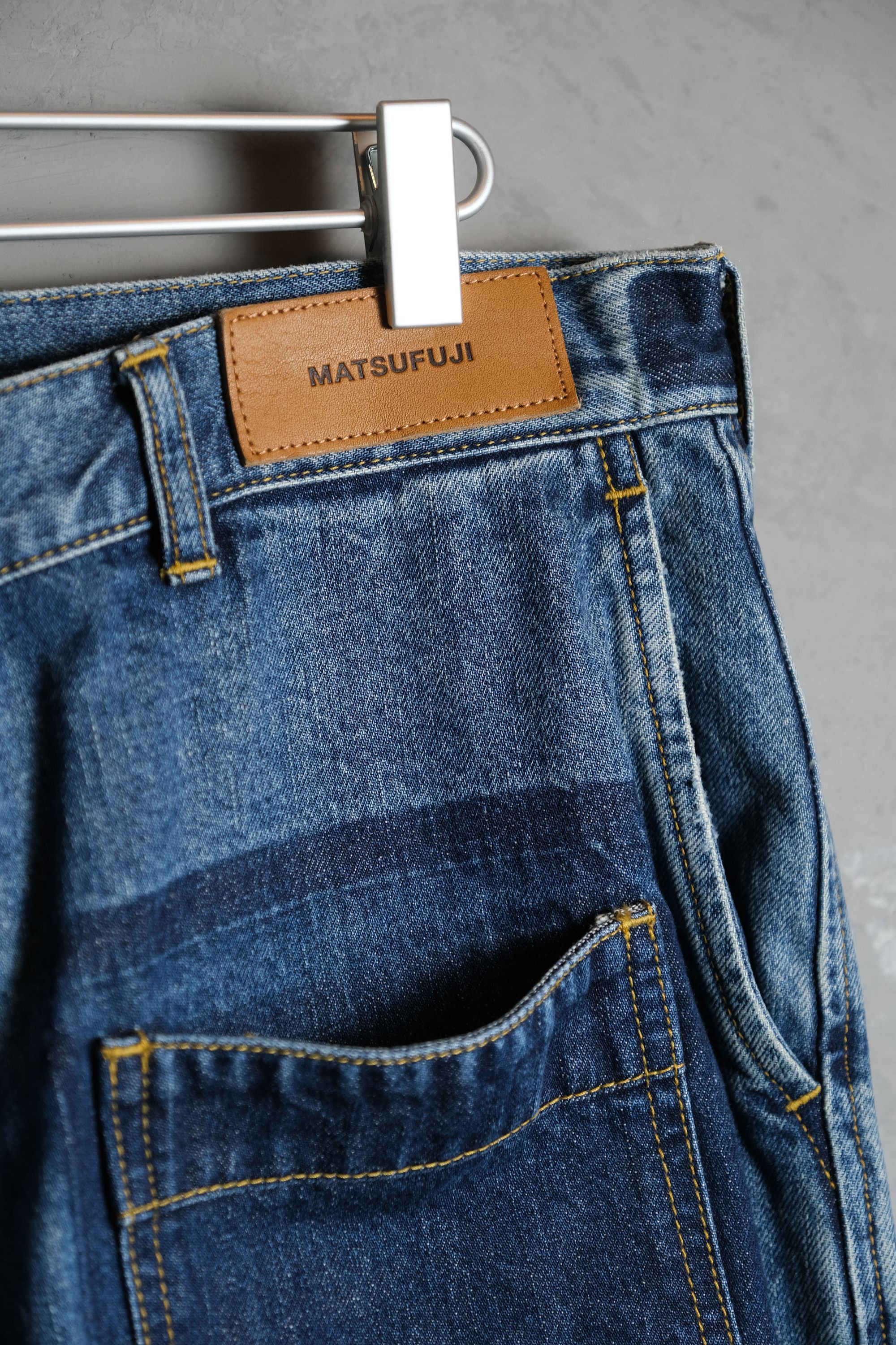 Japanese Brand MATSUFUJI Denim Wide Trousers INDIGO Size US 36 / EU 52 - 5 Thumbnail