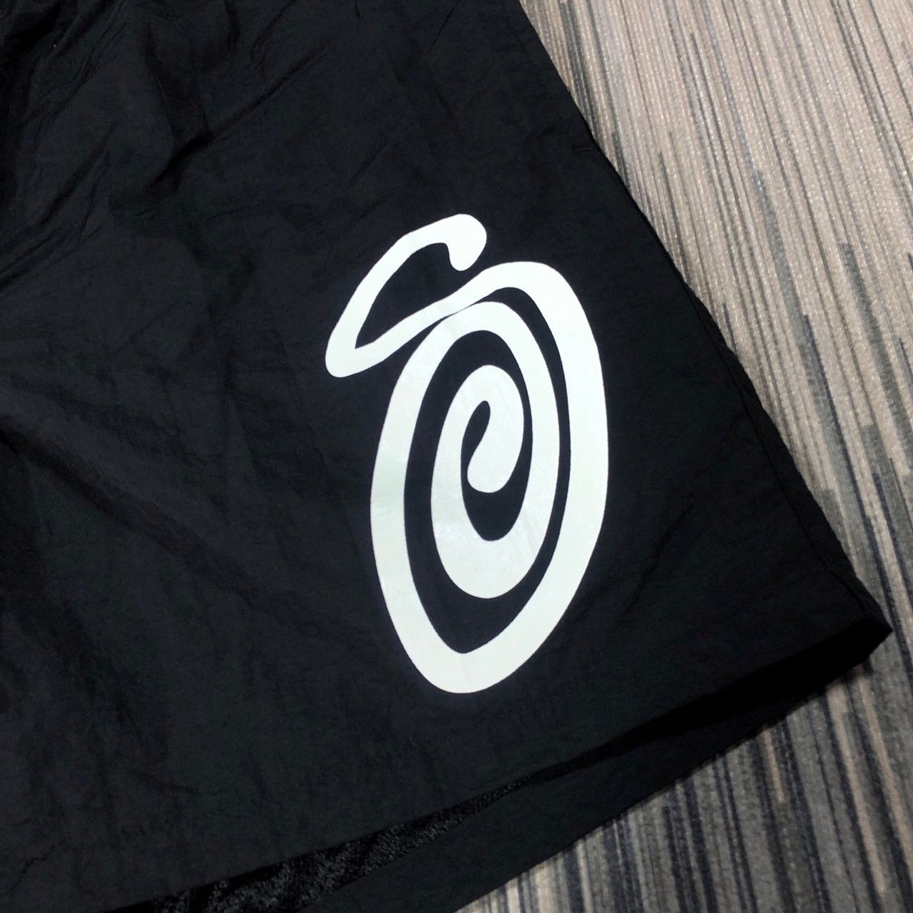 Stussy × Vintage Stussy Curly S Shorts Size US 32 / EU 48 - 3 Thumbnail