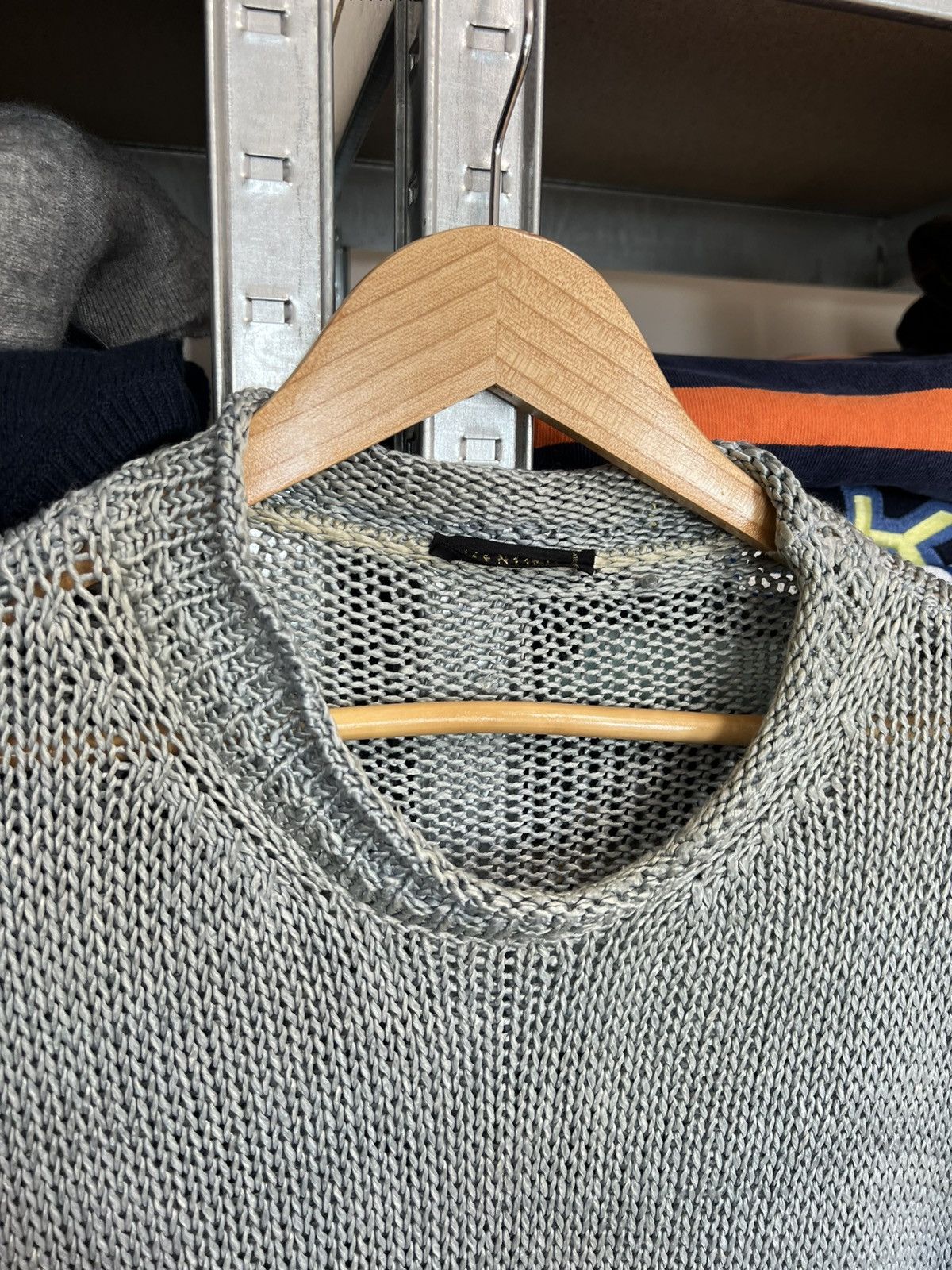 Valentino × Vintage Vintage Men’s Valentino Crochet Open Knit Sweater Pullover M Size US M / EU 48-50 / 2 - 7 Thumbnail