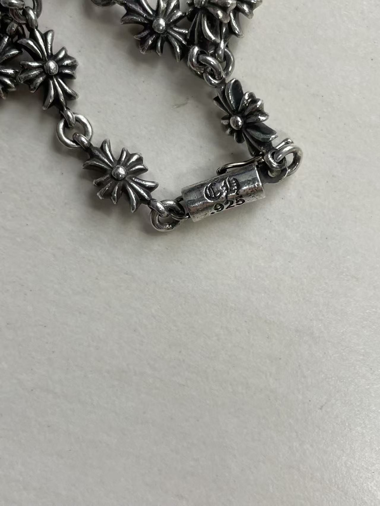 Chrome Hearts Chrome Hearts Sliver Tiny E Cross Bracelet Size ONE SIZE - 7 Thumbnail