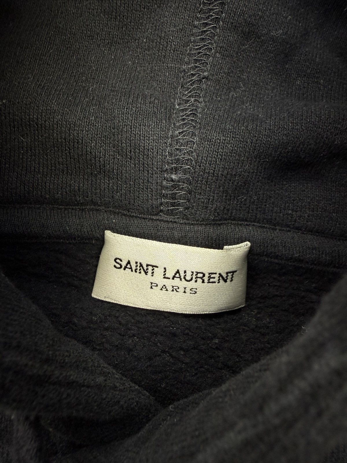Saint Laurent Paris Signature Logo Hoodie Size US L / EU 52-54 / 3 - 6 Thumbnail