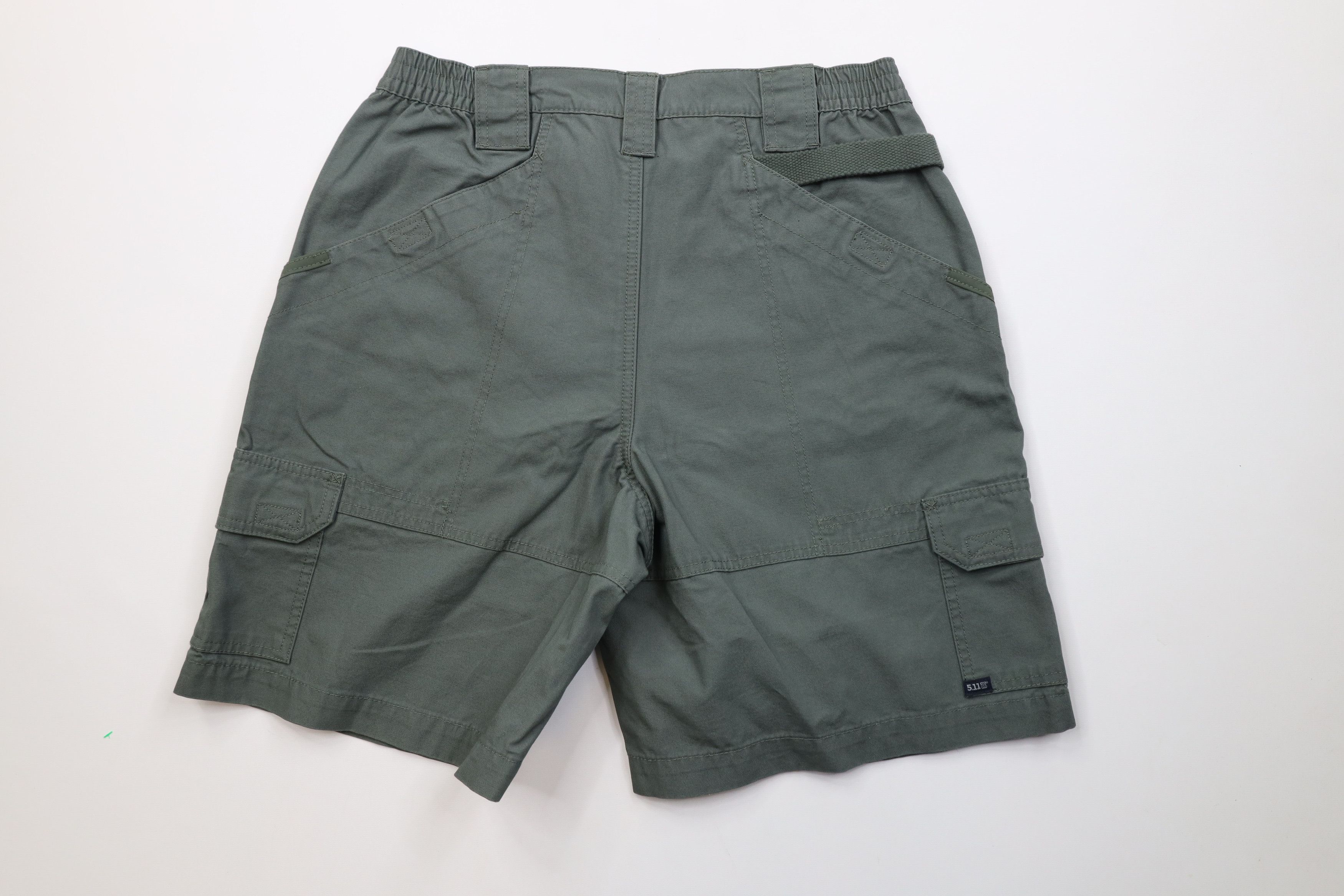 Vintage Vintage 5.11 Tactical Uniform Cargo Shorts Green Cotton Size US 34 / EU 50 - 7 Thumbnail