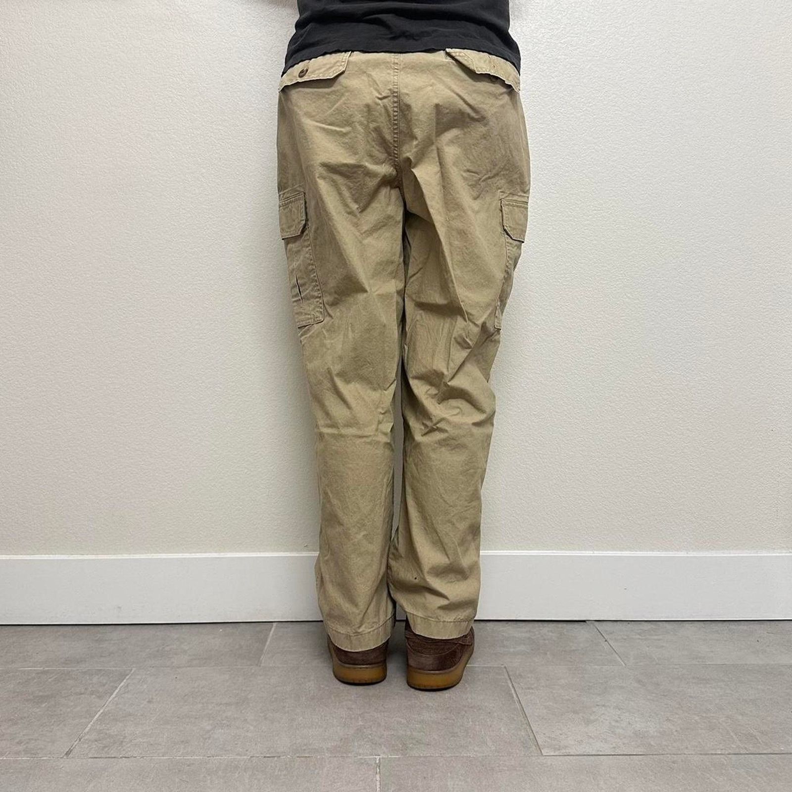L.L. Bean Vintage llbean tan cargo pants Size US 34 / EU 50 - 4 Thumbnail