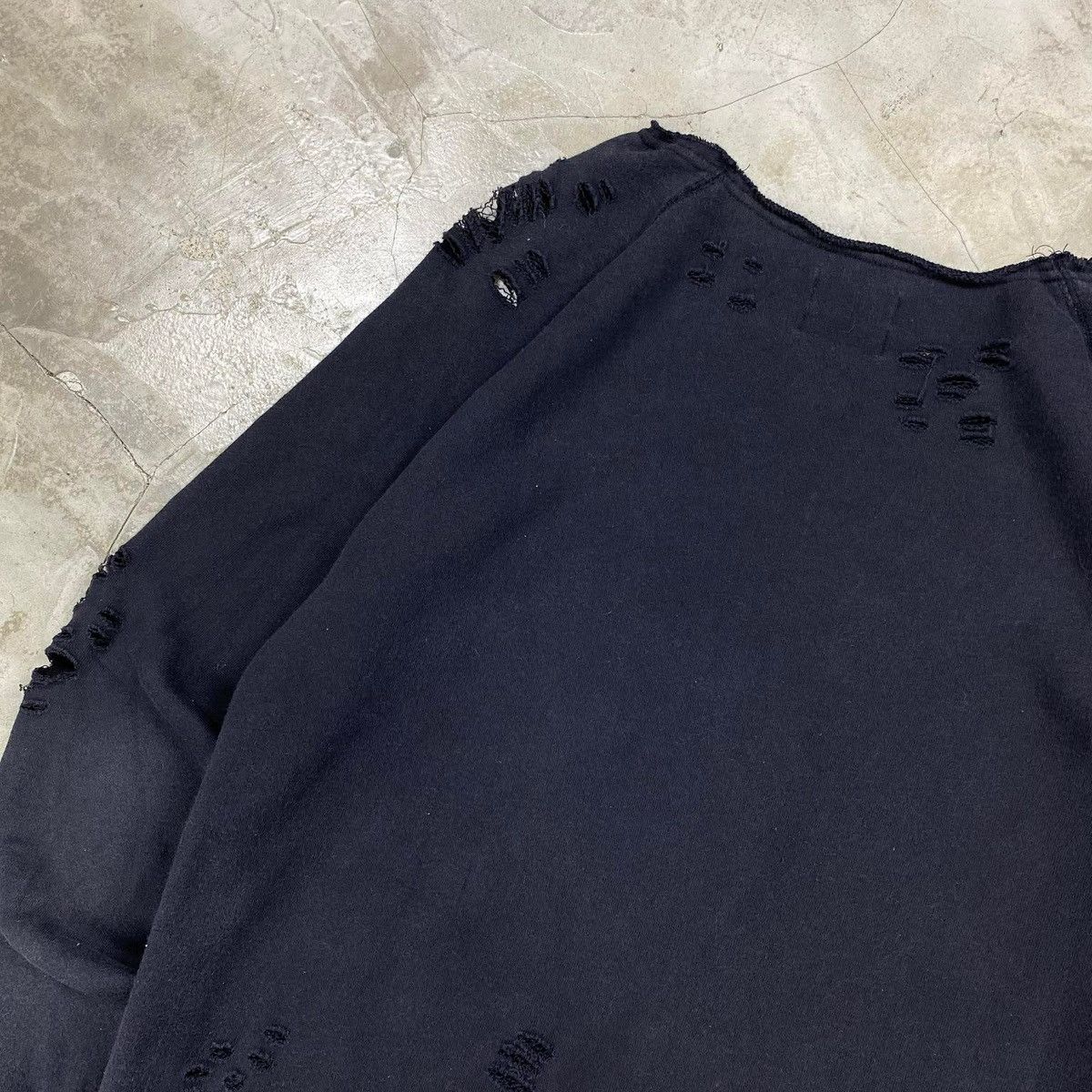 Maison MIHARA YASUHIRO FW2013 Distressed Layered Sweatshirt Size US XXS / EU 40 - 10 Thumbnail