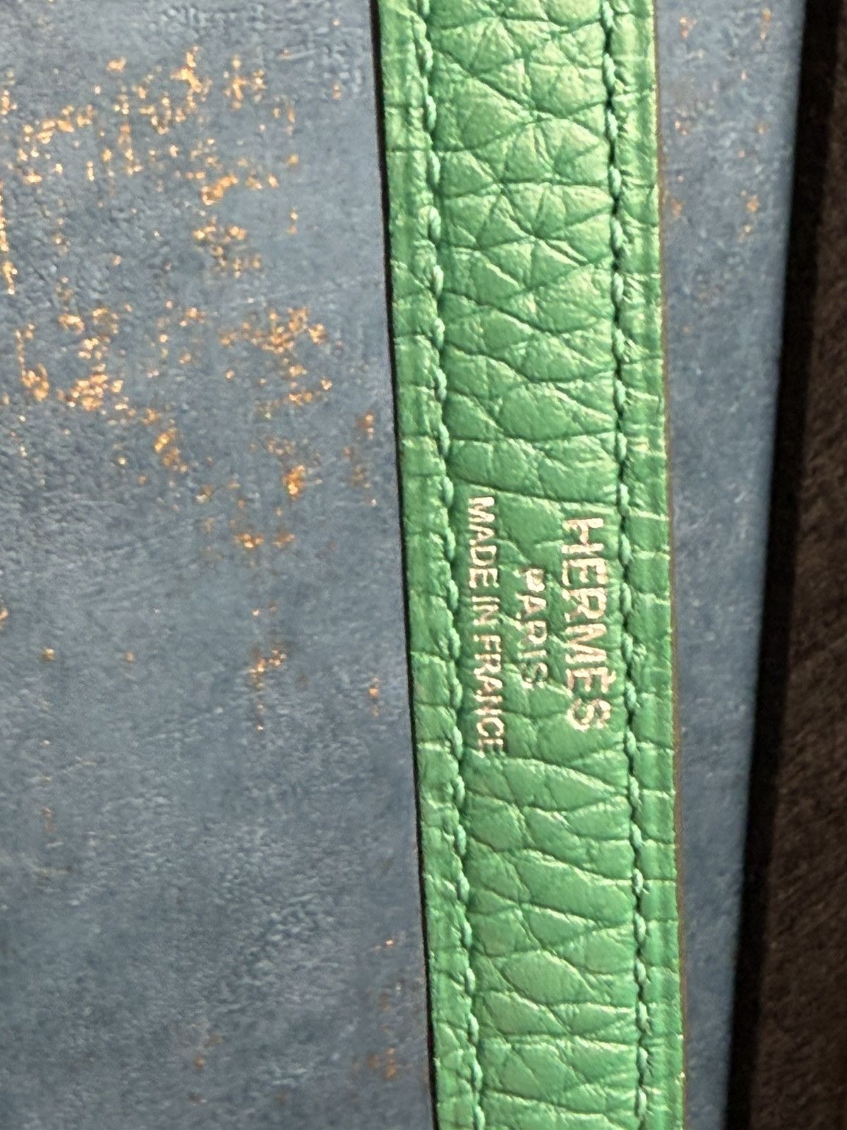 Hermes Kelly Bag 28 Clemence Leather Stamp A Vert Vertigo Size ONE SIZE - 23 Thumbnail
