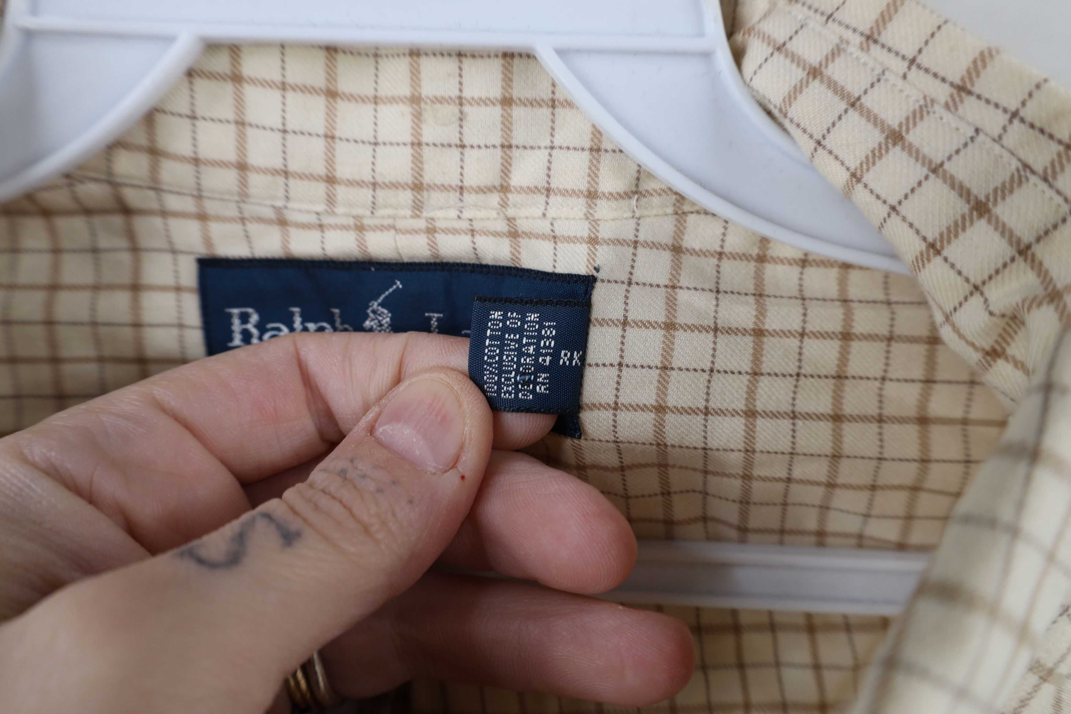 Polo Ralph Lauren Vintage 90s Ralph Lauren Collared Button Down Shirt Plaid Size US L / EU 52-54 / 3 - 8 Thumbnail