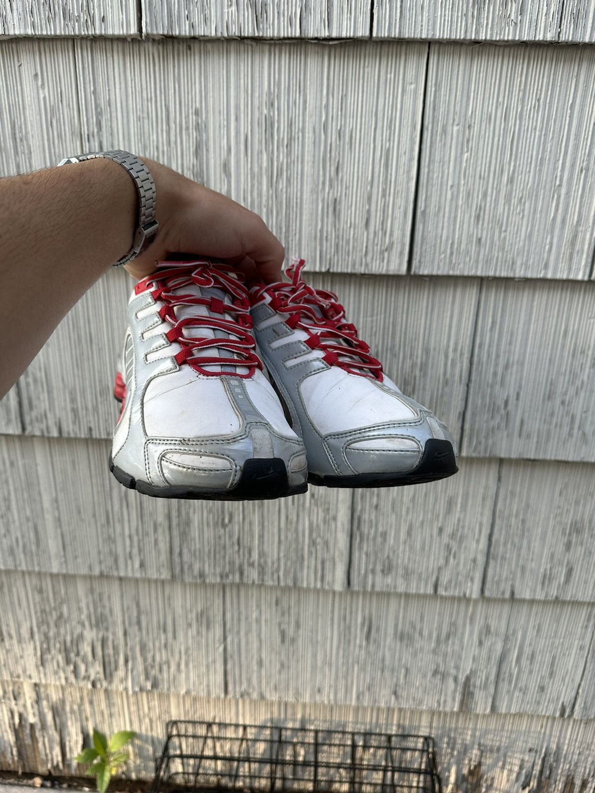 Nike 2012 Y2k Woman Nike Shox Low Sneakers Silver Hype Streetwear Size US 7.5 / IT 37.5 - 8 Thumbnail