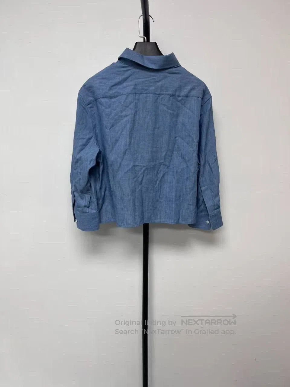 Celine CELINE Pointed Collar Logo Embroidered Shirt. Size S / US 4 / IT 40 - 2 Thumbnail