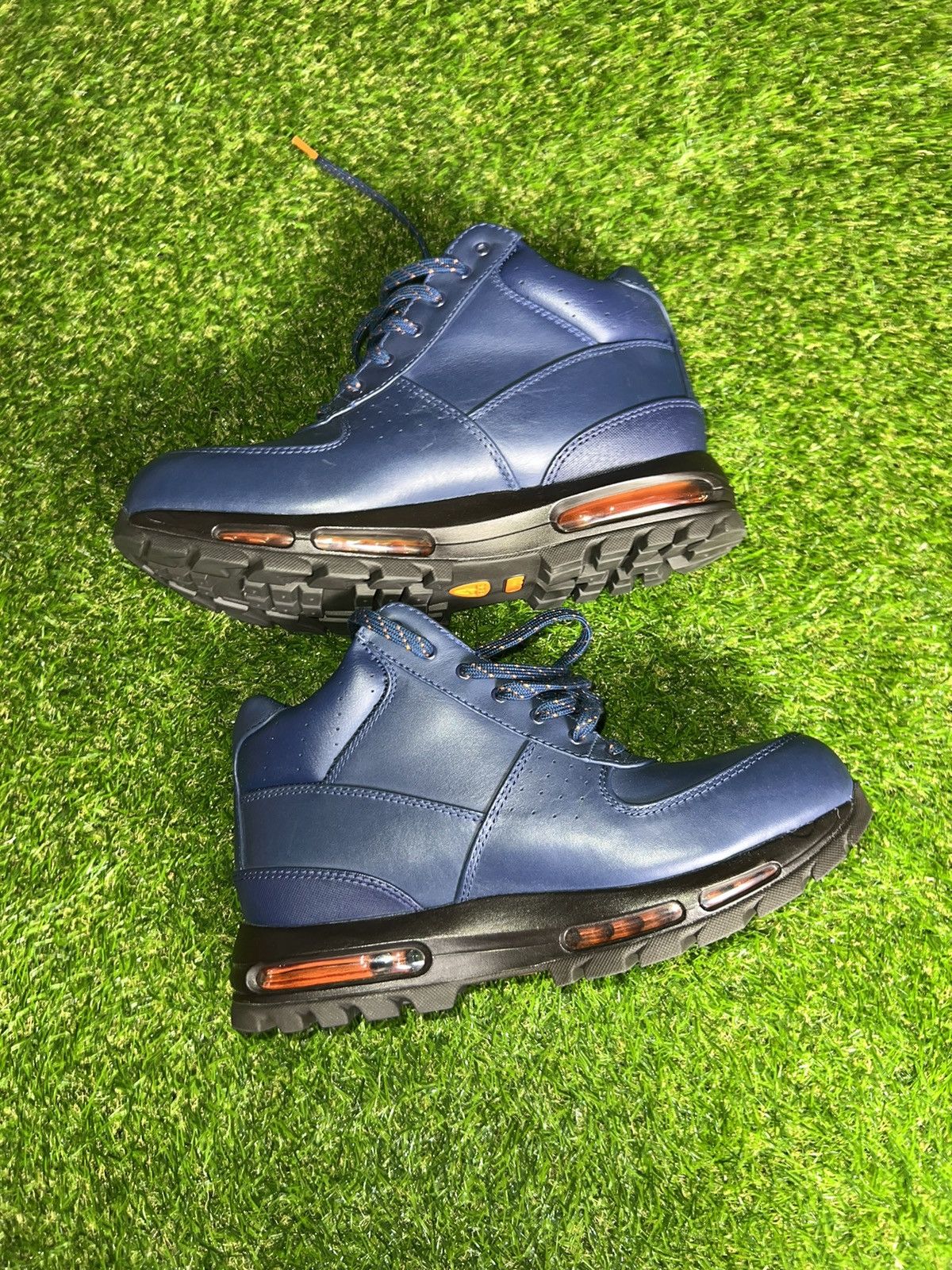 Nike Nike ACG Nike Air Max ACG Leather Navy Blue Black Boots Mens Grailed