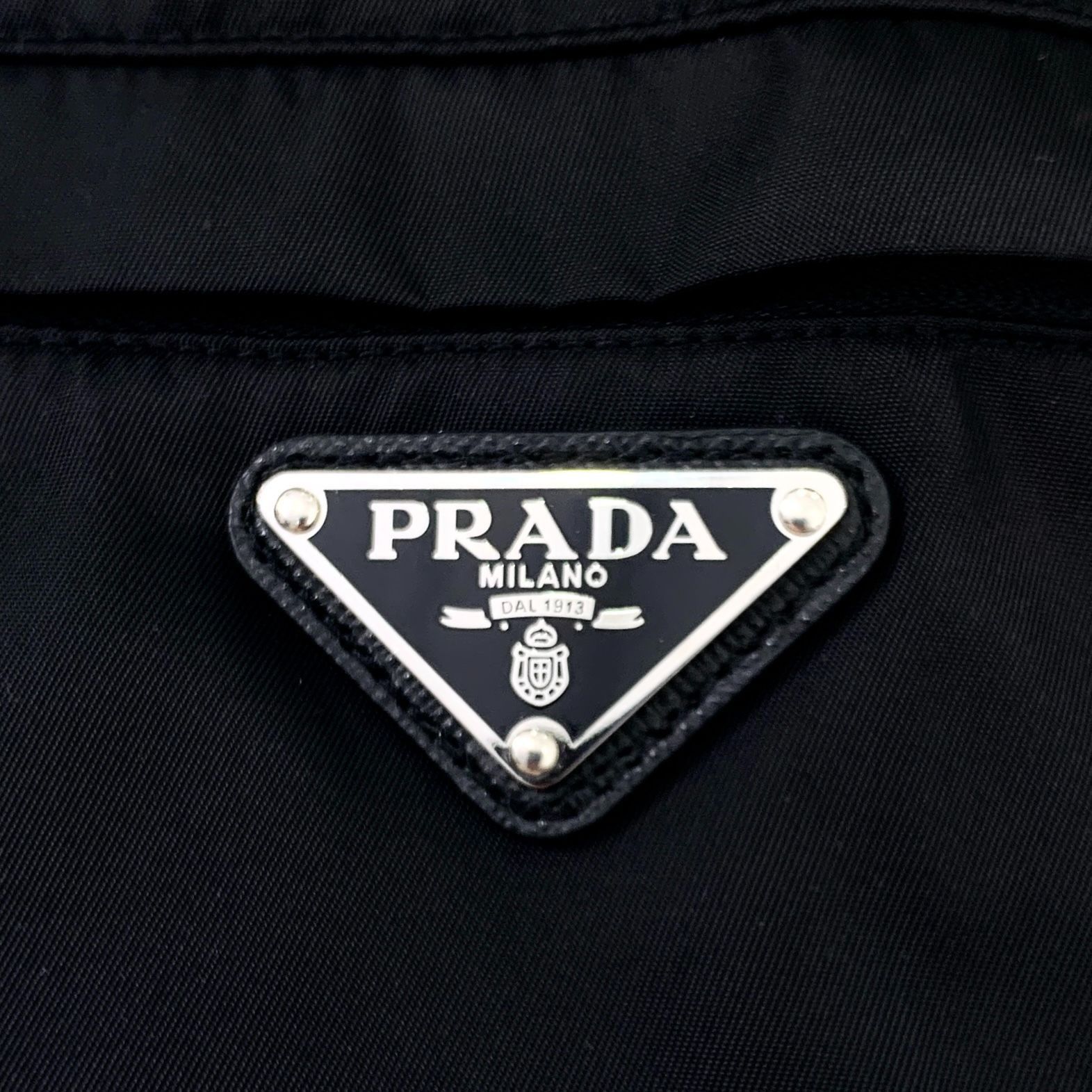 Prada Prada Two-Tone Button-Up Shirt White & Black Long Sleeve Cot Size US S / EU 44-46 / 1 - 5 Thumbnail