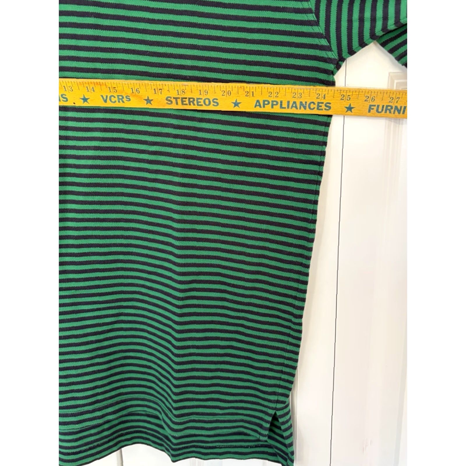 Vintage VINTAGE Slazenger Polo Shirt Green Striped XL Men Shirt Golf 90s Casual Logo Cotton Knit Regular Short Sleeve Mens Size US XL / EU 56 / 4 - 6 Thumbnail