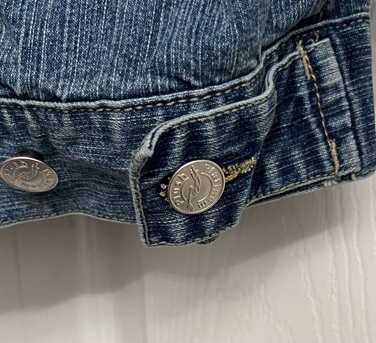 Vintage Platinum Plush Studded Denim XL Jacket, Size 15 Capri Pants Size 36" / US 14 / IT 50 - 6 Thumbnail
