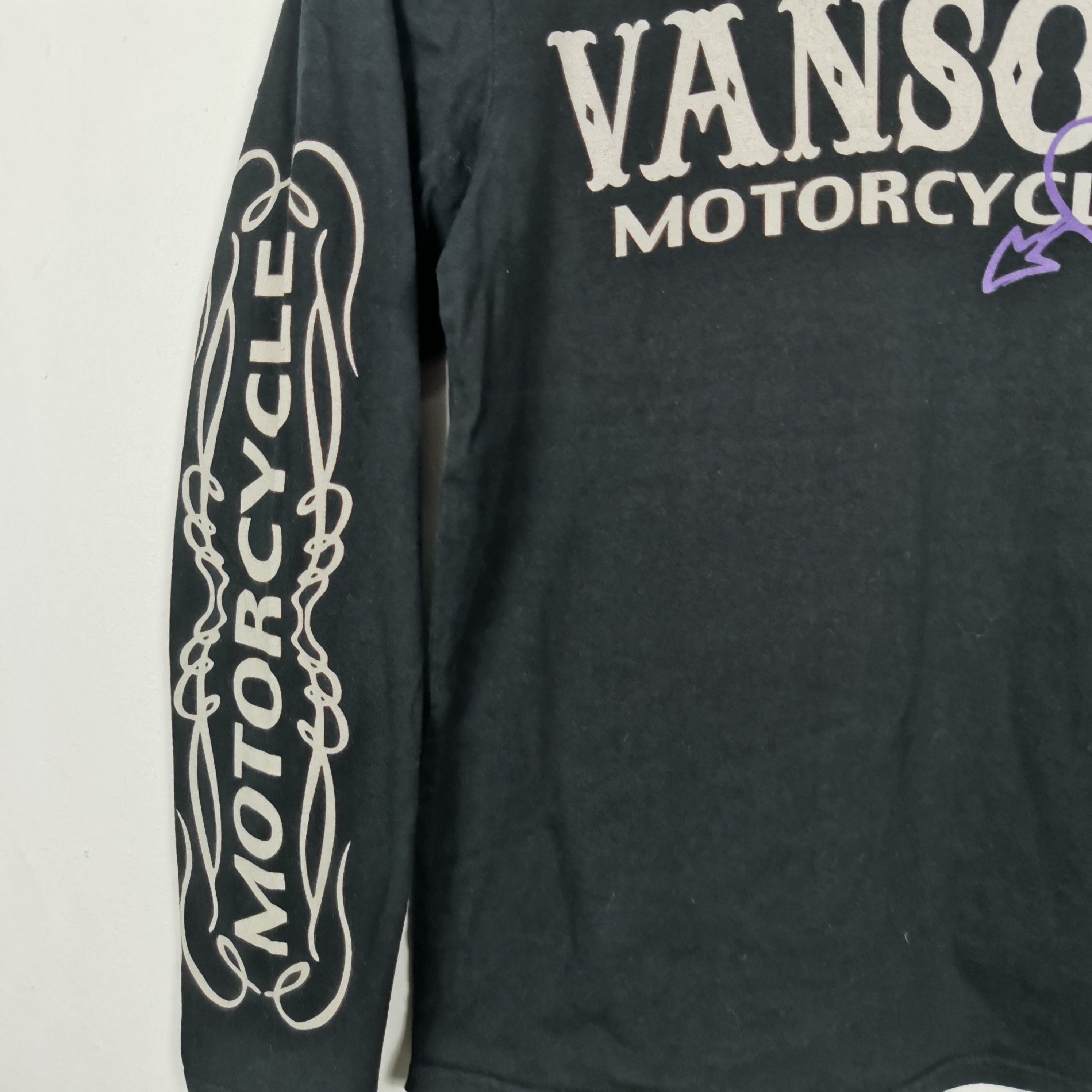 Vanson Leathers Vintage Vanson Motorcycle T-Shirt Vanson Crewneck Tees Size XS / US 0-2 / IT 36-38 - 4 Thumbnail