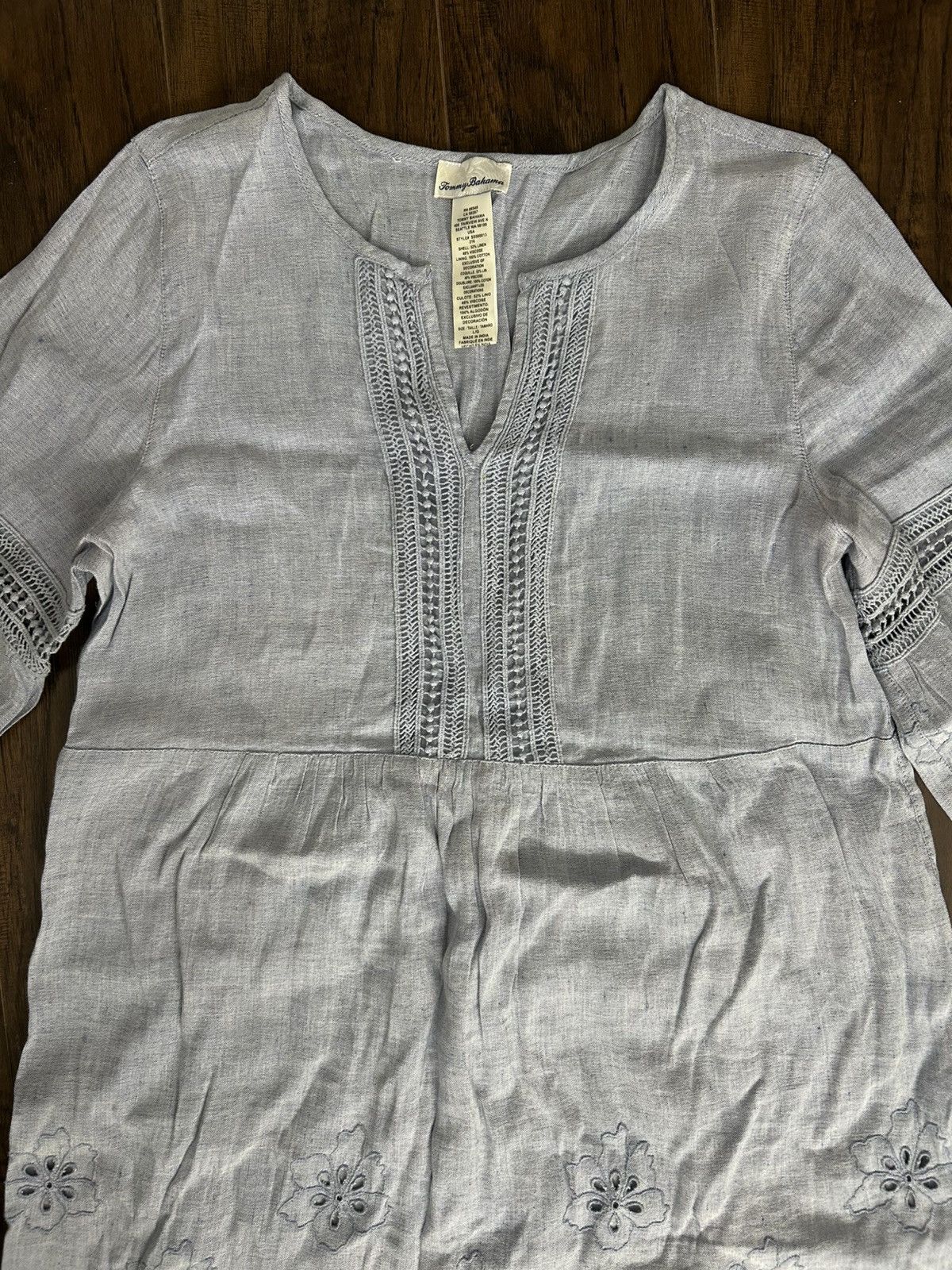 Tommy Bahama Tommy Bahama Embroidered Dress Size L / US 10 / IT 46 - 2 Thumbnail