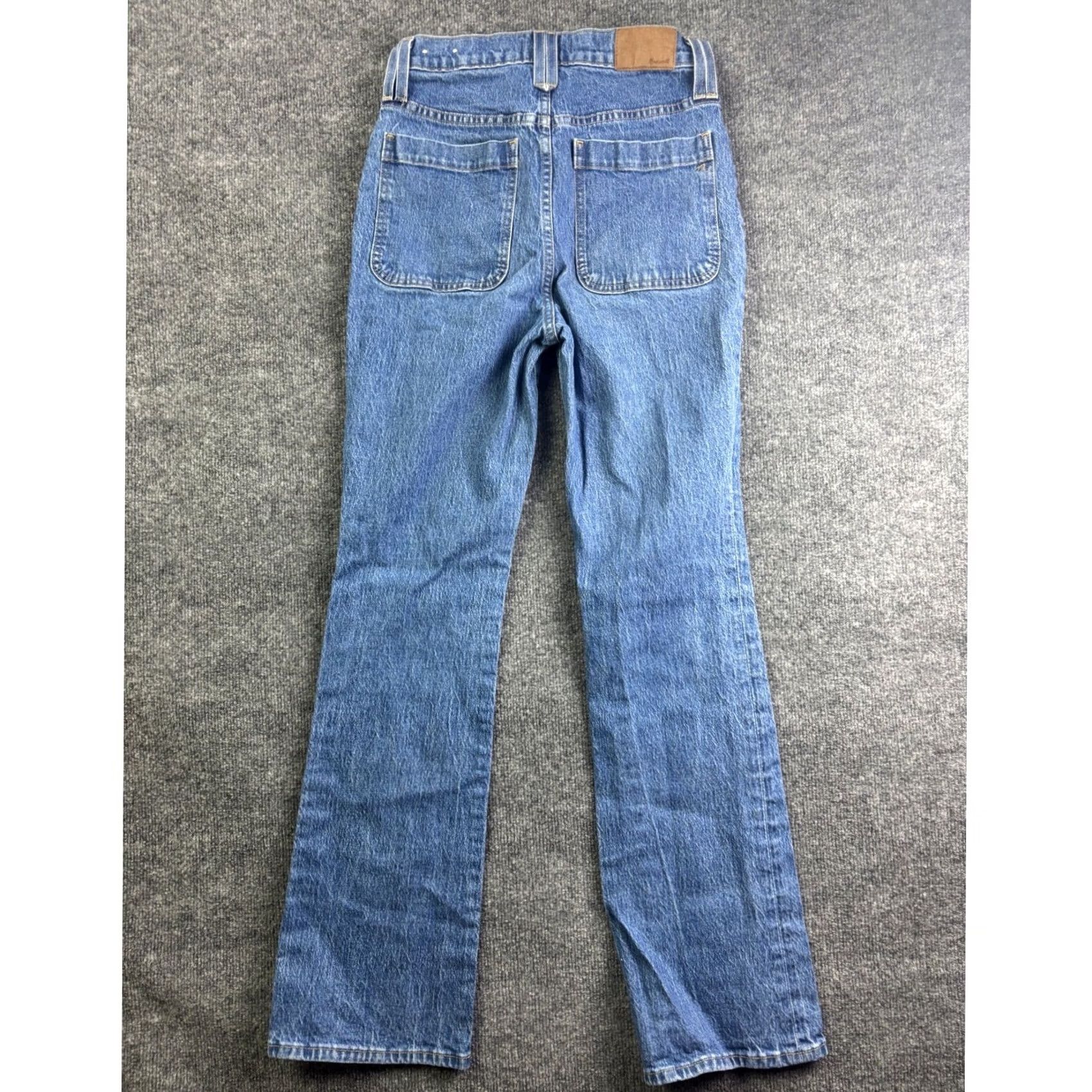 Madewell Madewell Jeans Womens 27 Blue High Rise Zipper Pocket Straight Flare Denim Size 27" / US 4 / IT 40 - 7 Thumbnail