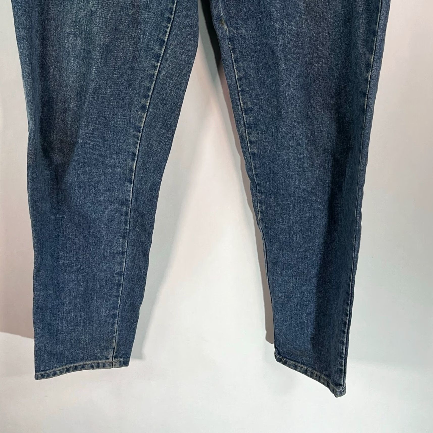 Vintage VINTAGE NY Jeans Straight Leg Denim Jeans Womens Size 14 High Rise Stretch Blue 36x34 Size 36" / US 14 / IT 50 - 4 Thumbnail