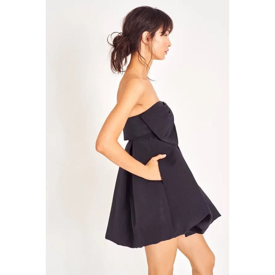 LoveShackFancy LoveShackFancy Kerrigan Bow Top Strapless Minidress black 12 Size XL / US 12-14 / IT 48-50 - 4 Thumbnail