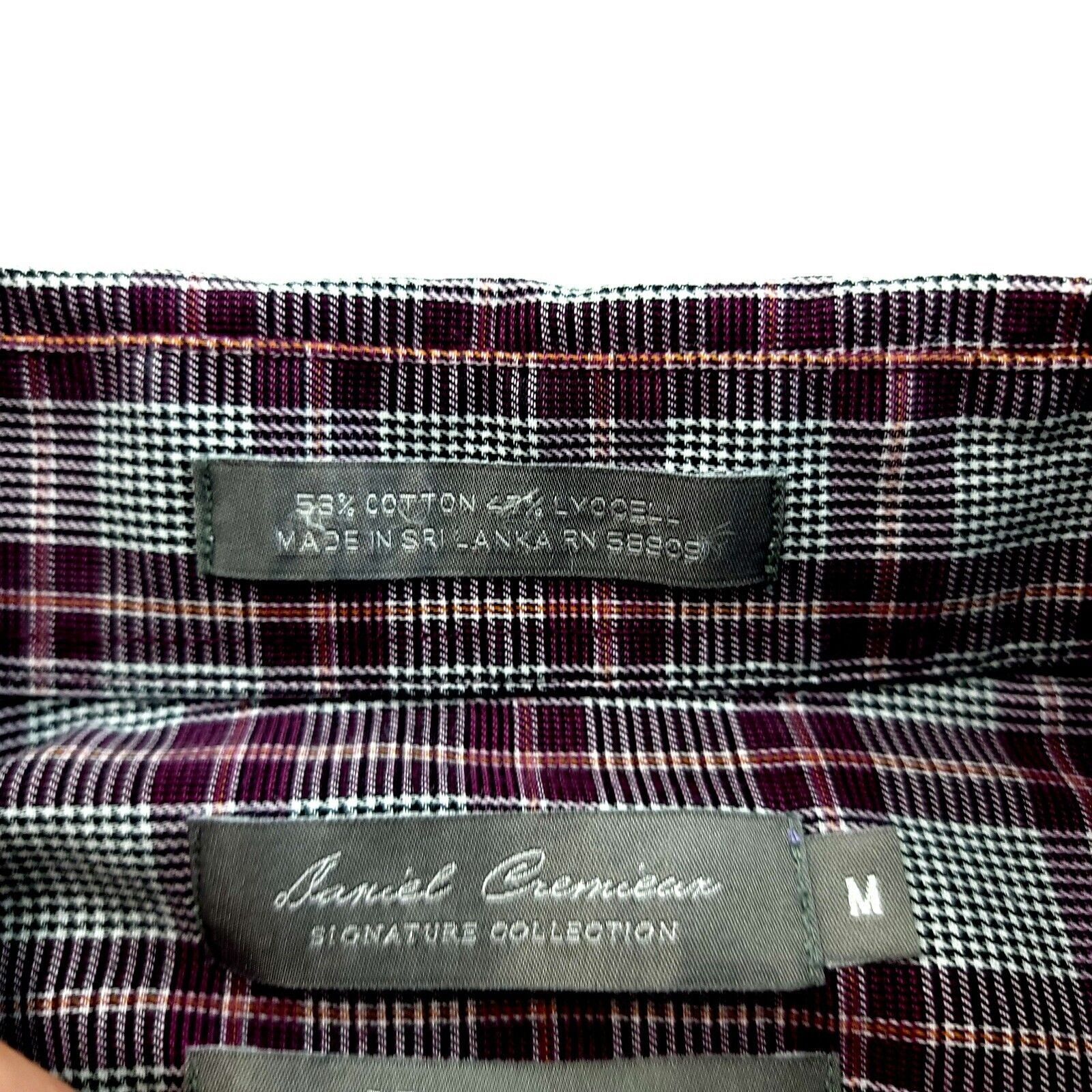 Daniel Cremieux Daniel Cremieux Signature Non Iron Purple White Glen Plaid M Size US M / EU 48-50 / 2 - 9 Thumbnail