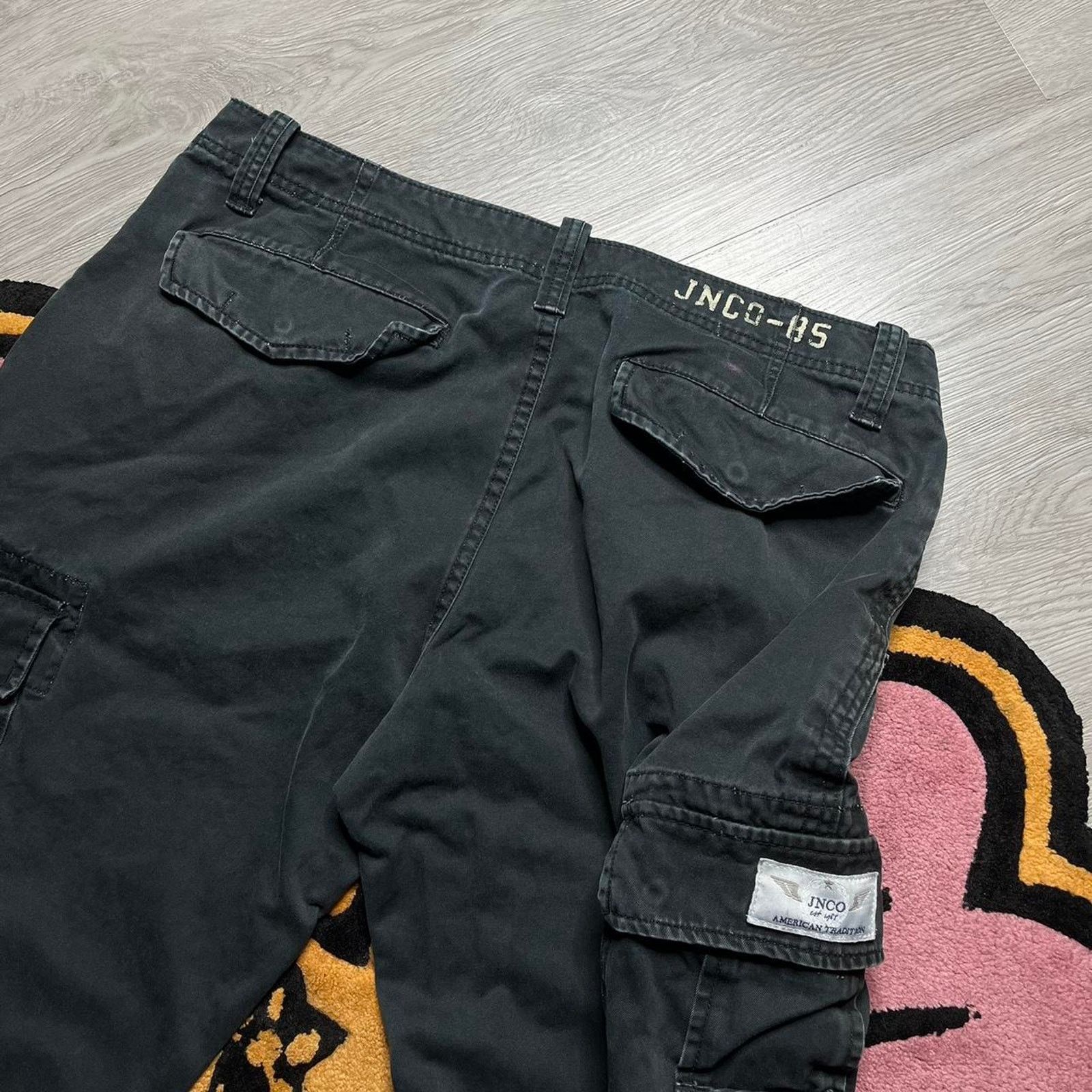 JNCO Jnco Jeans Tradition Loose Fit Cargo Pants Size 38 Black Size US 38 / EU 54 - 8 Thumbnail
