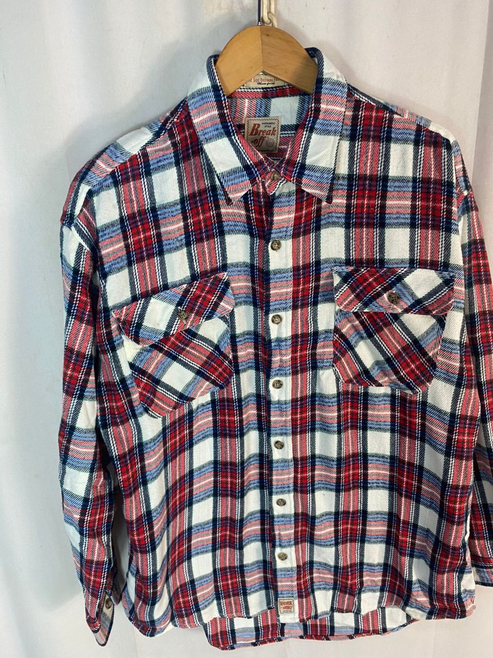 Flannel × Japanese Brand Vintage break off button up flannel shirt Size US L / EU 52-54 / 3 - 3 Thumbnail