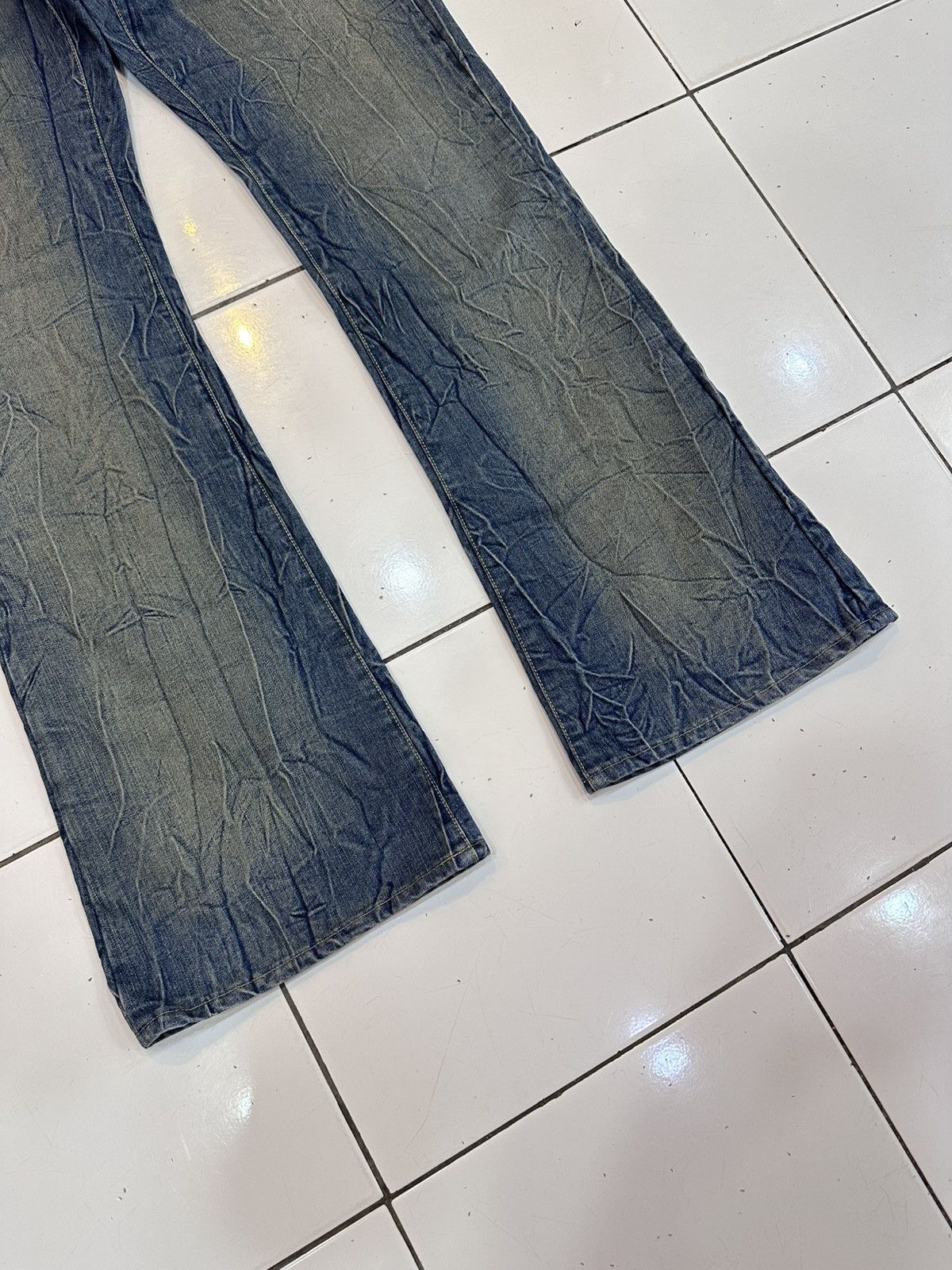 Tornado Mart Distressed Replay Flare Whisker Jeans Y2K Goa Lgb Style Size US 30 / EU 46 - 4 Thumbnail