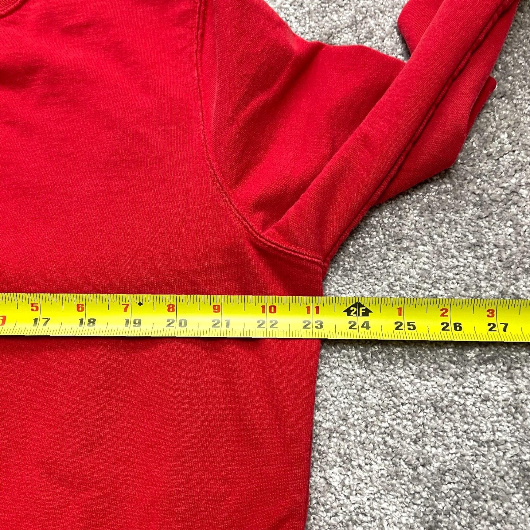 Vintage VINTAGE J. C. Penney Sweatshirt Unisex Adults Sweatshirt XL Red Crew Neck Pullover Solid Cotton Knit Top Size US XL / EU 56 / 4 - 6 Thumbnail