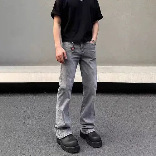Japanese Brand Kuroda x Kyono Aged Washed Smoke Grey Casual Loose Jeans Size US 32 / EU 48 - 5 Thumbnail