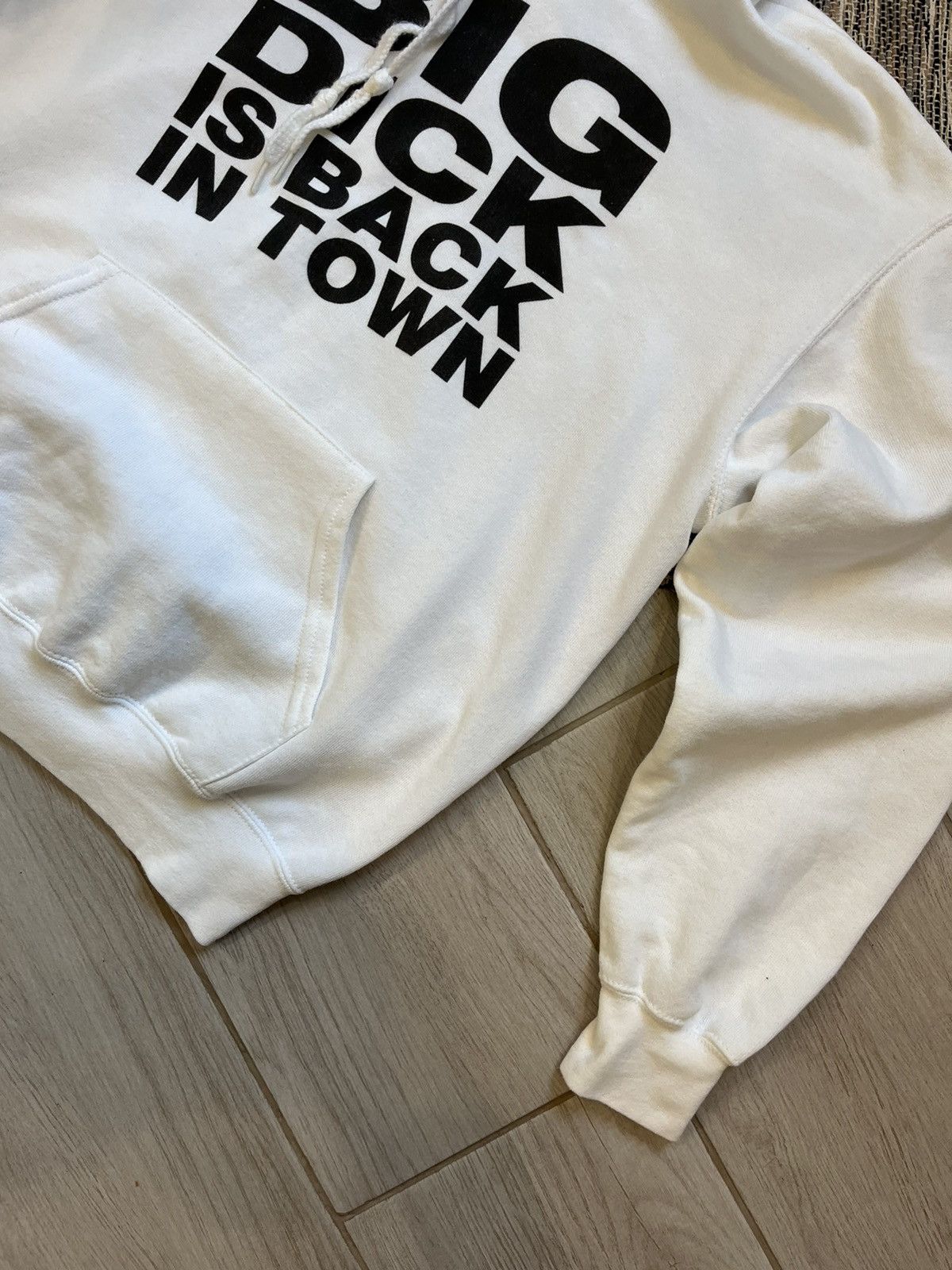 Fruit Of The Loom × Vintage Vintage Big Dick is back in town hoodie sweatshirt Size US M / EU 48-50 / 2 - 4 Thumbnail