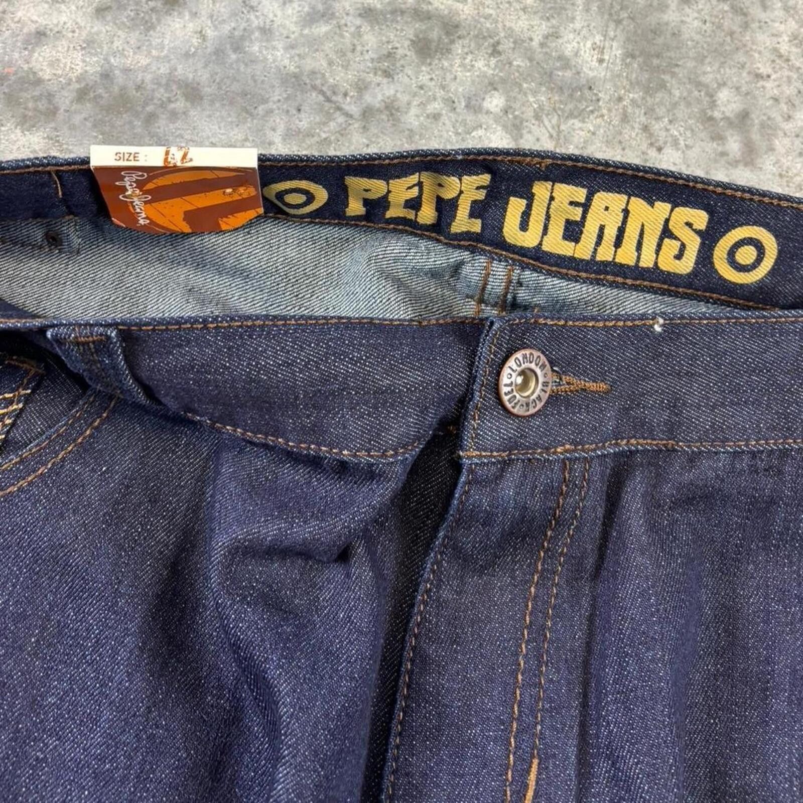 Pepe Jeans Pepe Y2K Grunge Wide Leg Baggy Embroidered Jorts Size US 42 / EU 58 - 8 Thumbnail