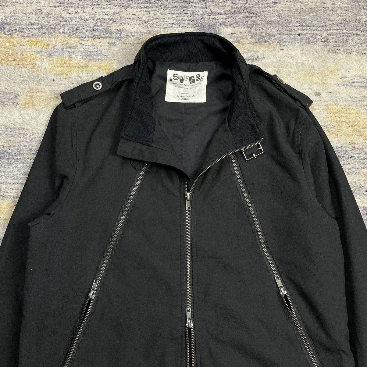 Japanese Brand Japanese brand Soveso multi zipper look like margiela jacket Size US L / EU 52-54 / 3 - 7 Thumbnail