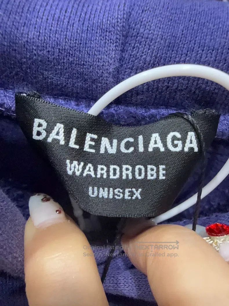 Balenciaga Balenciaga Dark Blue FREE Letter Hoodie Size US L / EU 52-54 / 3 - 3 Thumbnail
