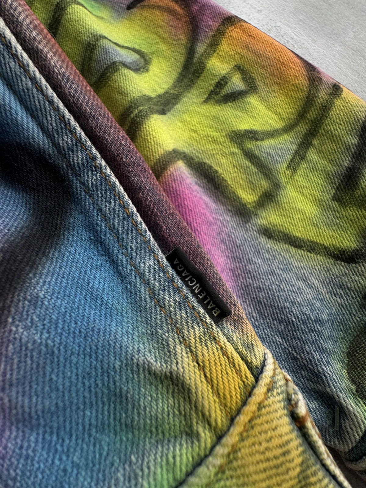 Balenciaga Balenciaga - Graffiti Denim Jacket Size US S / EU 44-46 / 1 - 13 Thumbnail